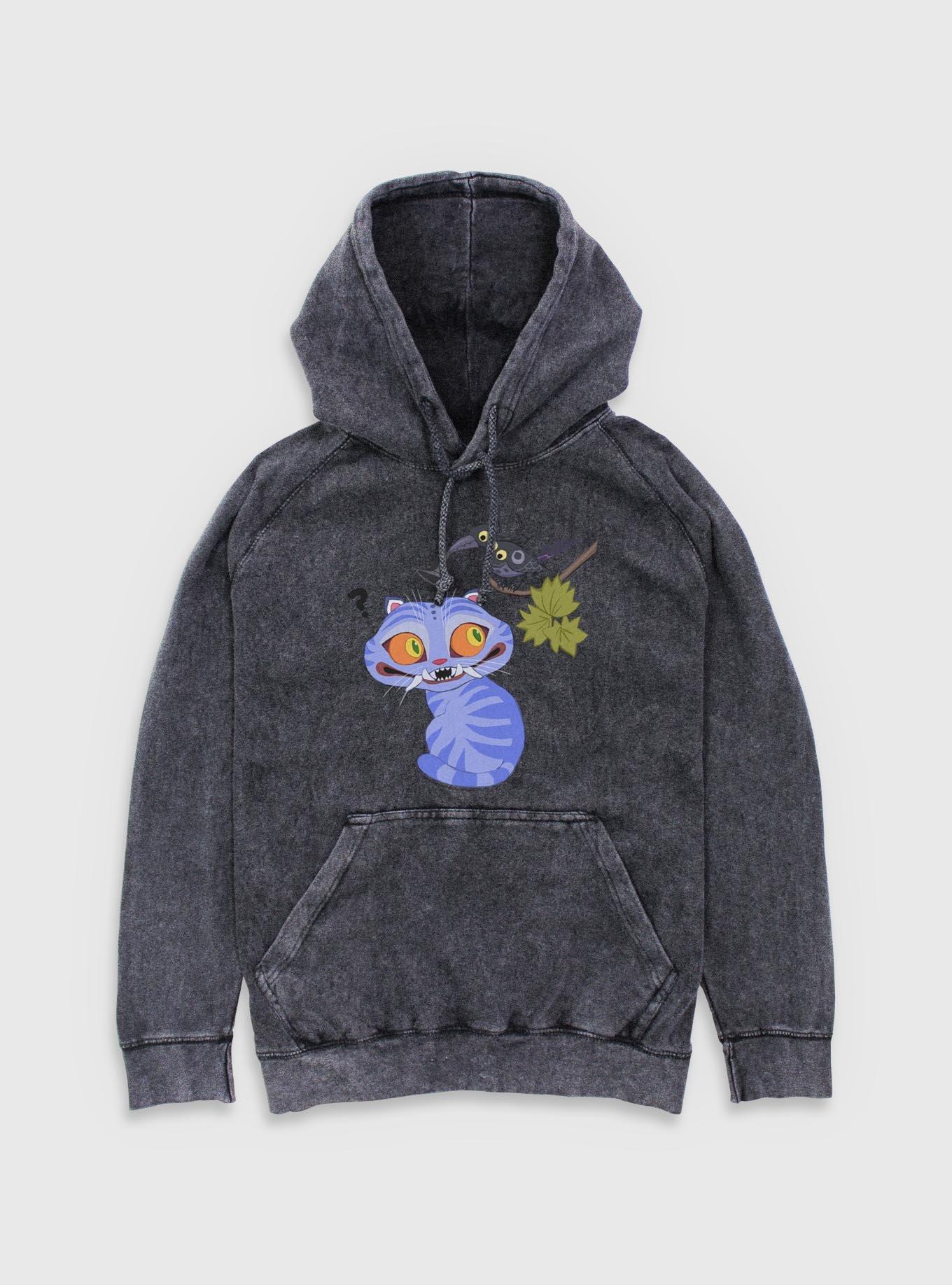 KPop Demon Hunters Derpy Tiger And Sussie Bird Mineral Wash Hoodie