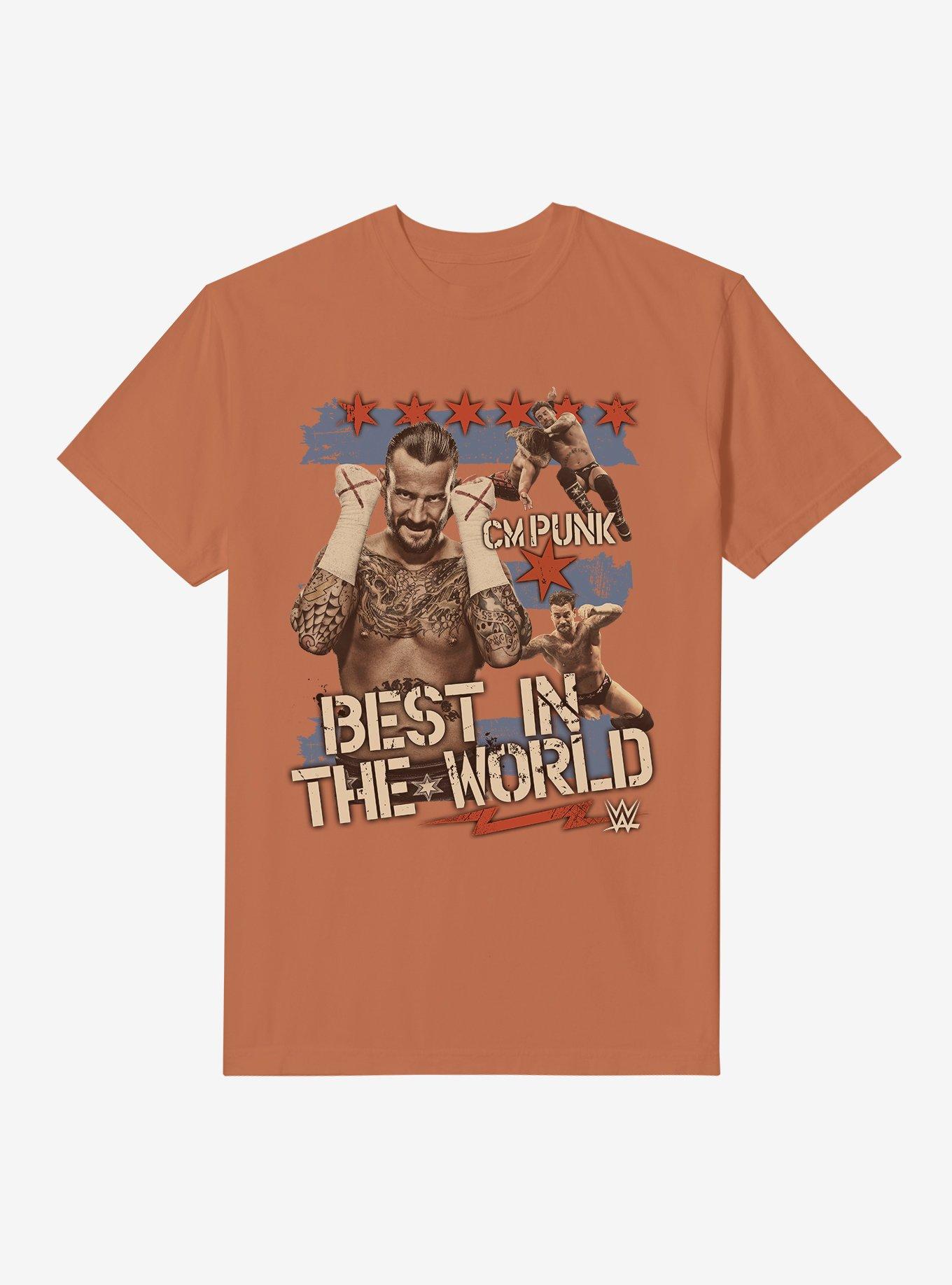 WWE CM Punk Best In The World Garment Dye T-Shirt, YAM, hi-res