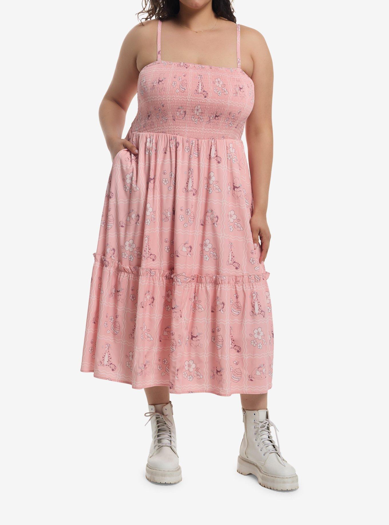 Her Universe Disney Winnie The Pooh Spring Midi Dress Plus Size, , hi-res