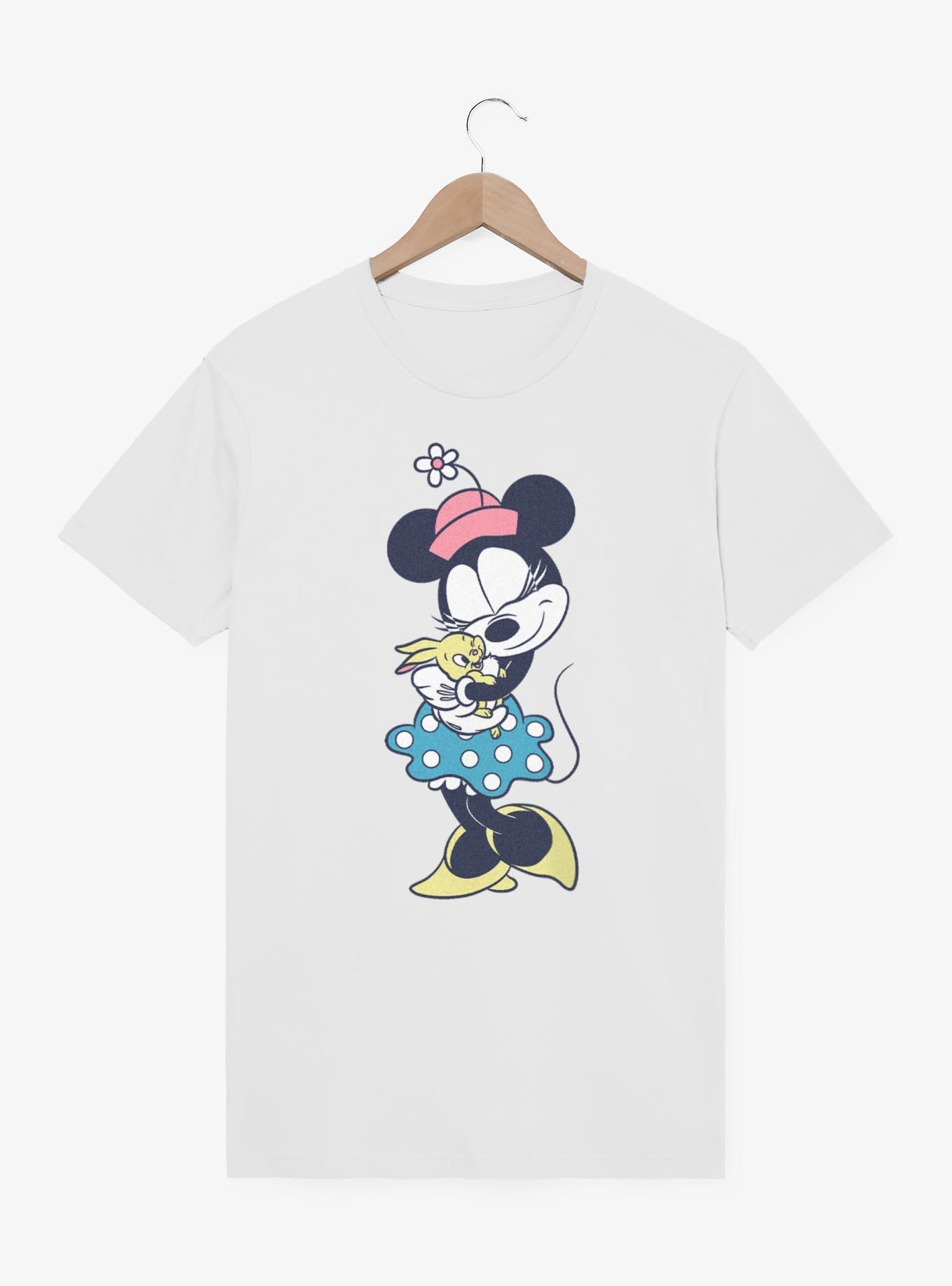 Disney Minnie Mouse Minnie And Bunny T-Shirt, WHITE, hi-res