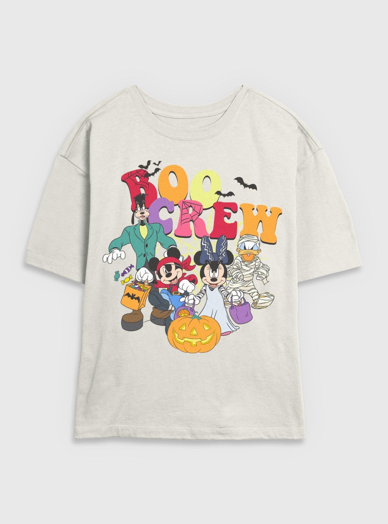 Disney Mickey Mouse & Friends Boo Crew Womens Skimmer T-Shirt, EGRET, hi-res