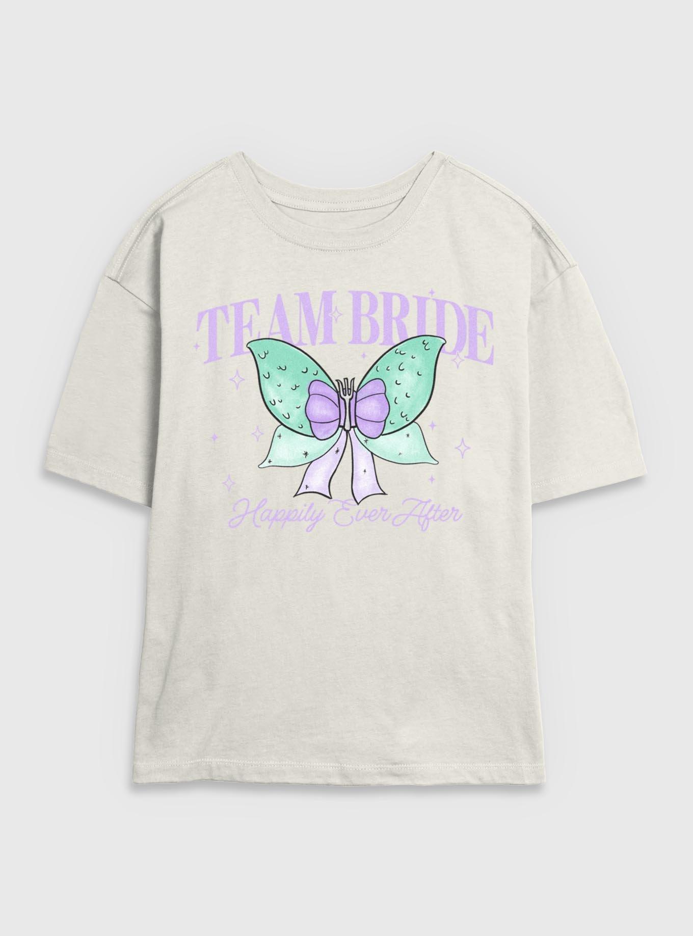 Disney The Little Mermaid Team Bride Bow  Womens Skimmer T-Shirt, , hi-res