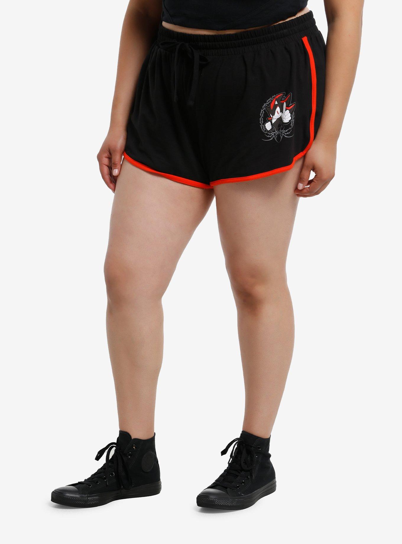 Sonic The Hedgehog Shadow Girls Soft Shorts Plus Size, , hi-res