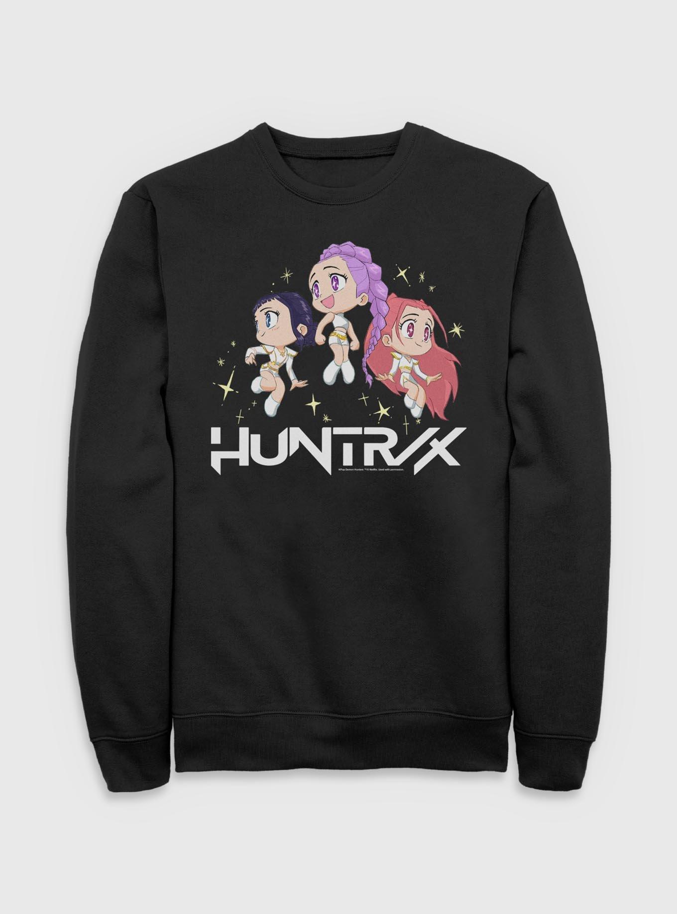 KPop Demon Hunters Chibi Huntrix Floating In Stars Sweatshirt, , hi-res