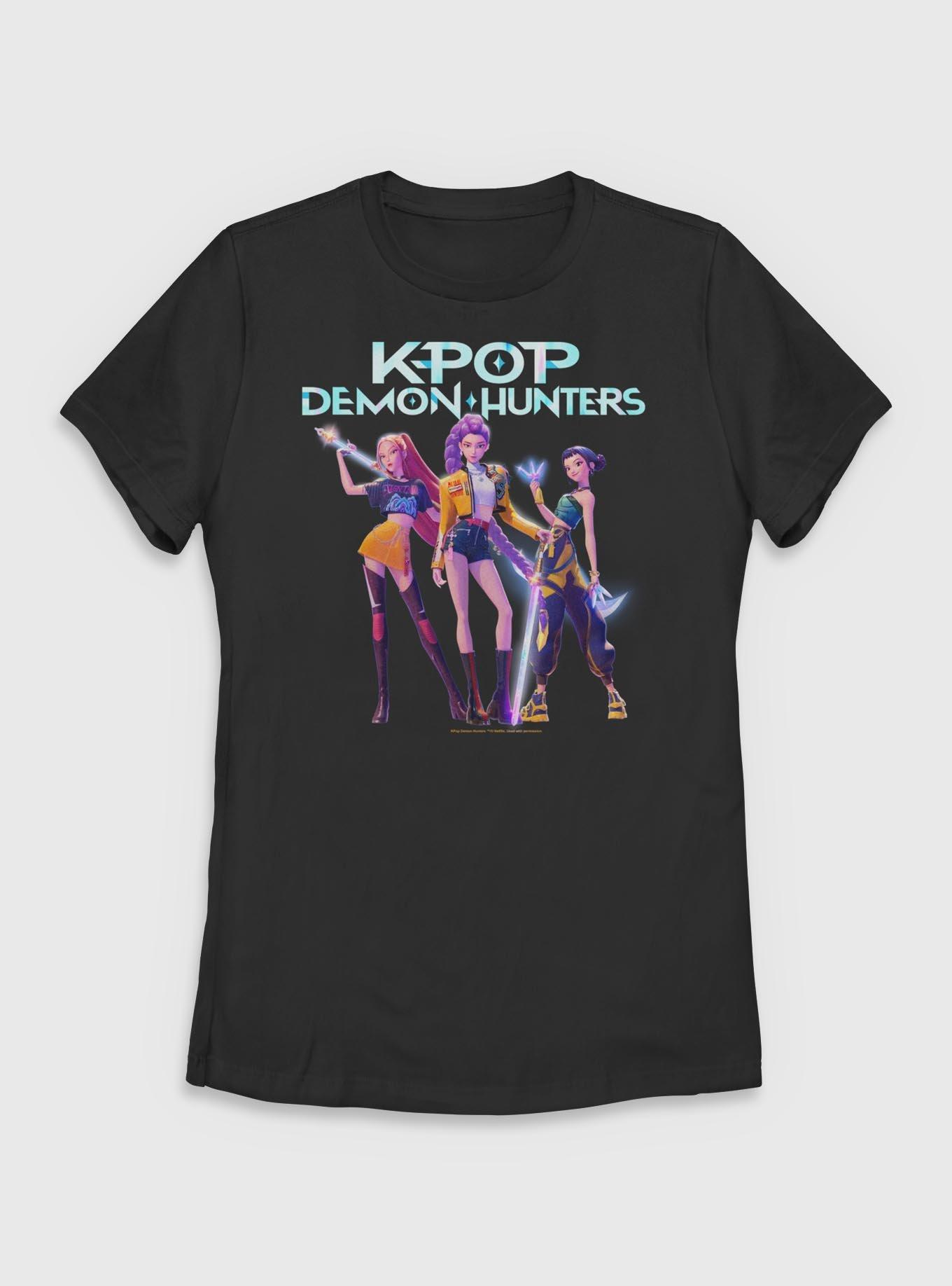 KPop Demon Hunters Huntrix Group  Womens T-Shirt, , hi-res