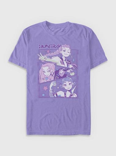 KPop Demon Hunters HUNTR/X Group Panels Garment Dye T-Shirt