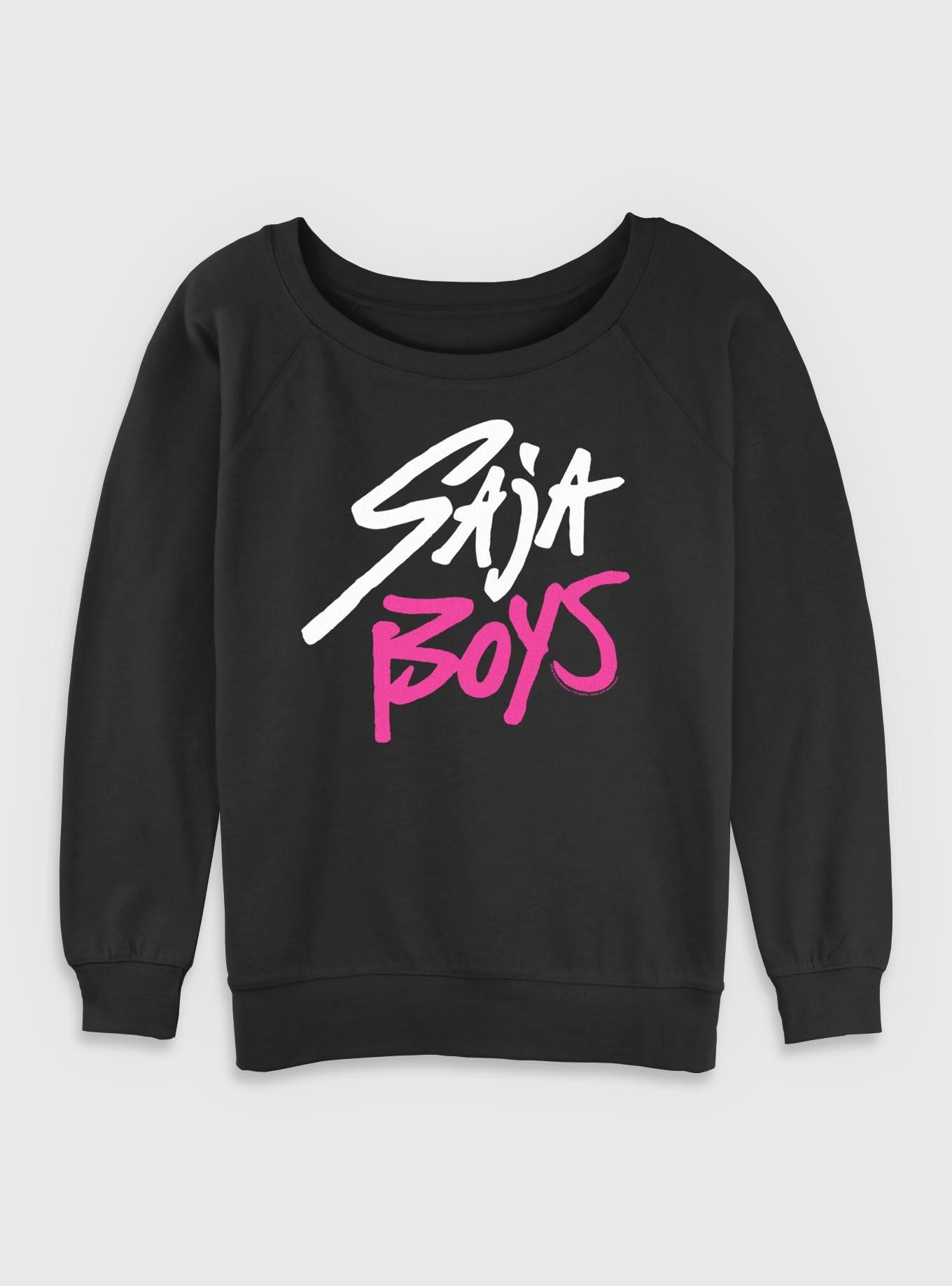 KPop Demon Hunters Saja Boys Logo Womens Slouchy Sweatshirt, , hi-res