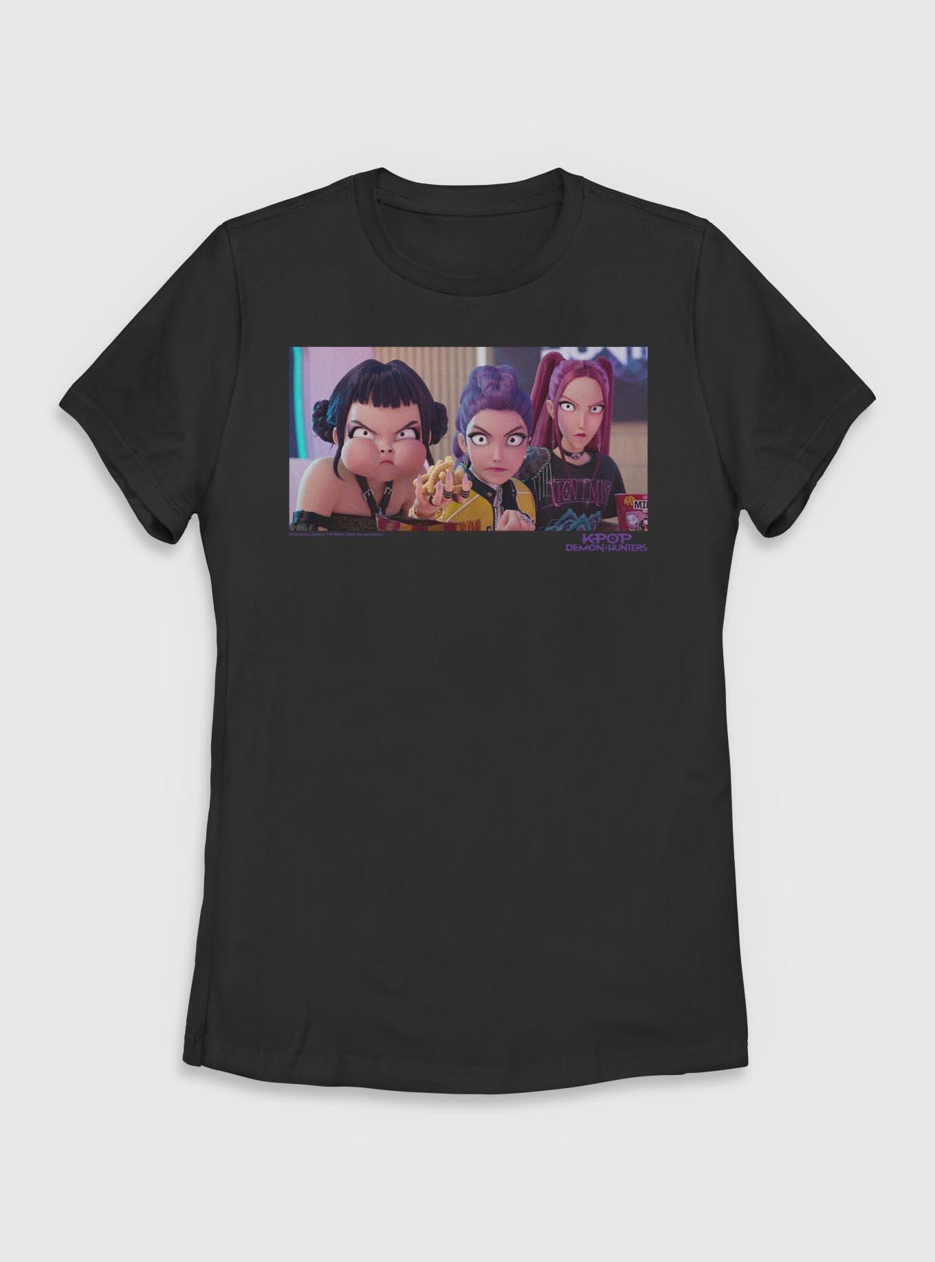 KPop Demon Hunters Huntrix Angry Stares Womens T-Shirt, , hi-res