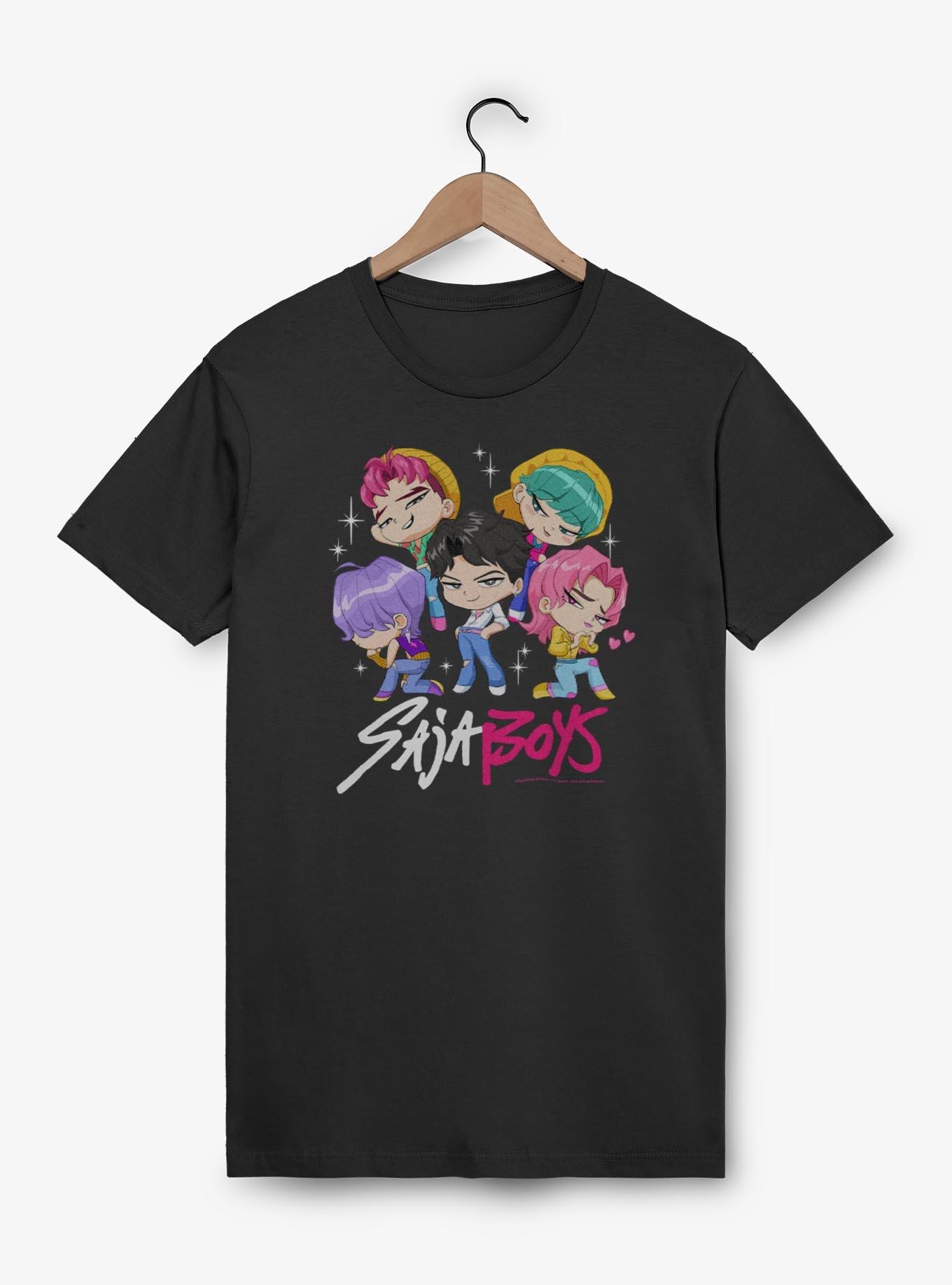 KPop Demon Hunters Chibi Saja Boys Group T-Shirt, BLACK, hi-res