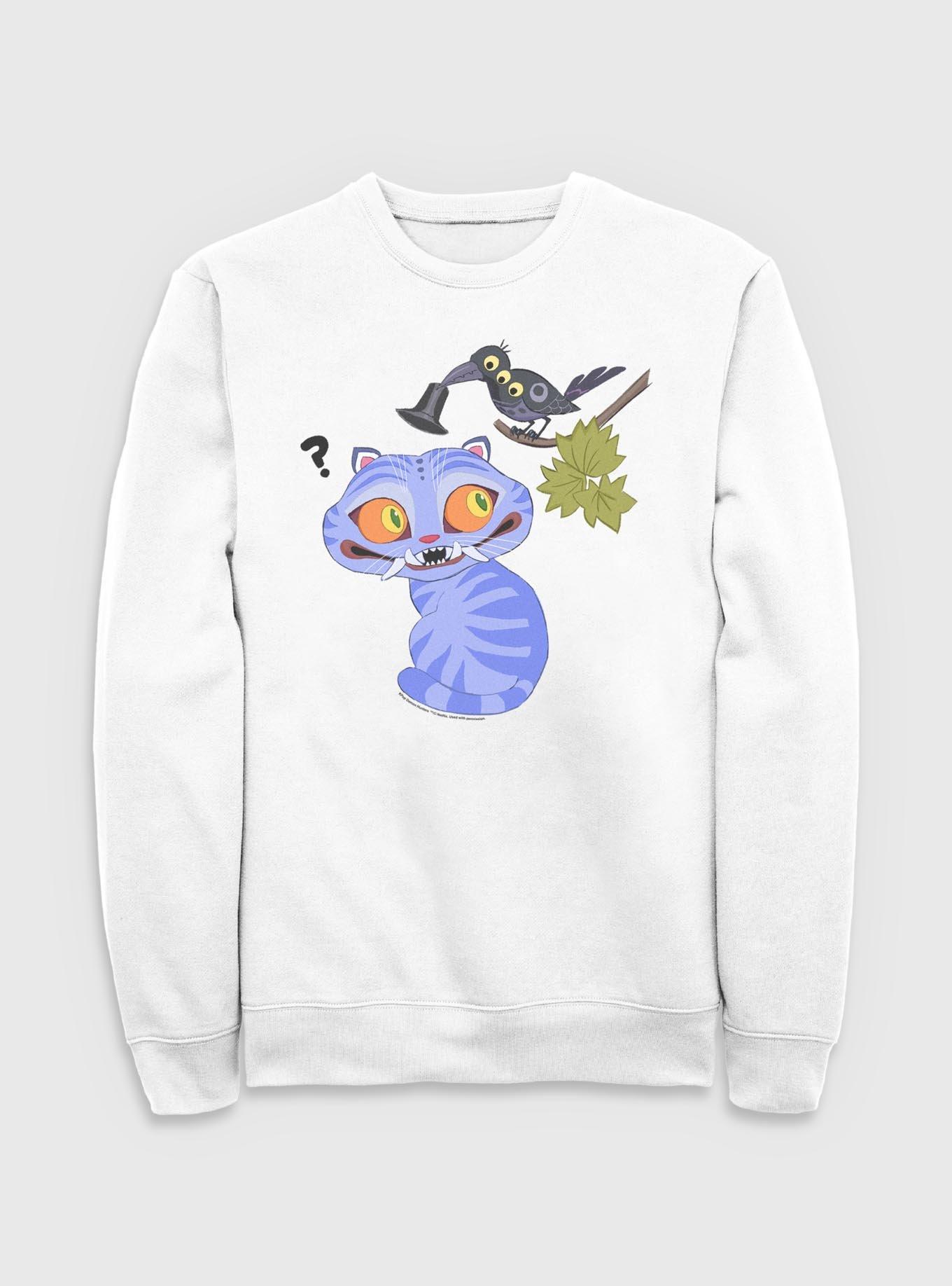 KPop Demon Hunters Derpy Tiger And Sussie Bird Sweatshirt, , hi-res