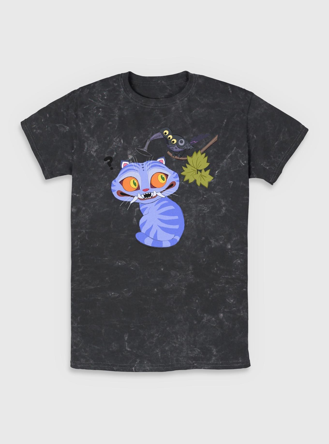 KPop Demon Hunters Derpy Tiger And Sussie Bird Mineral Wash T-Shirt, , hi-res