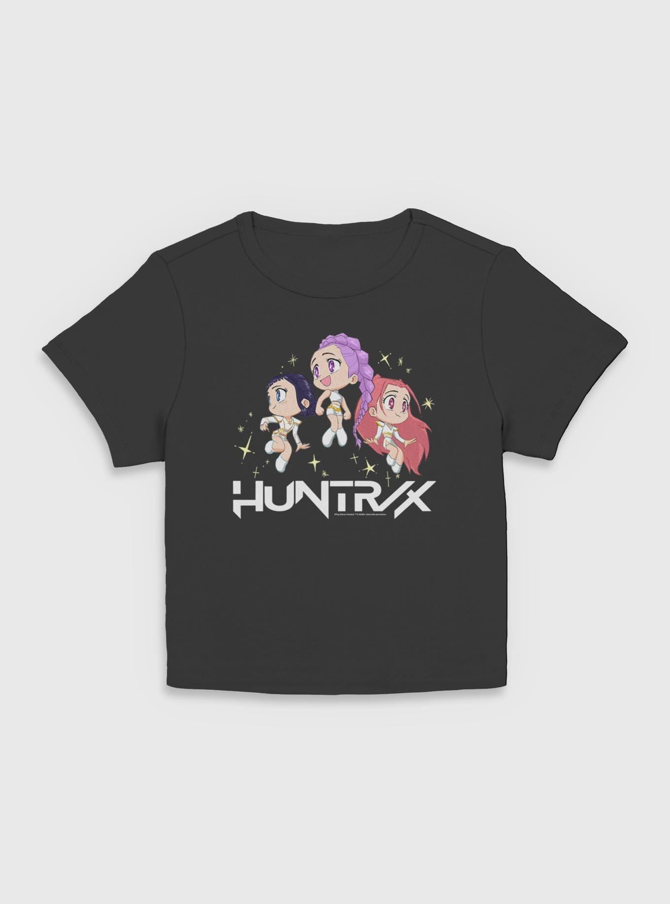 KPop Demon Hunters Chibi Huntrix Sparkles Girls Baby T-Shirt, BLACK, hi-res