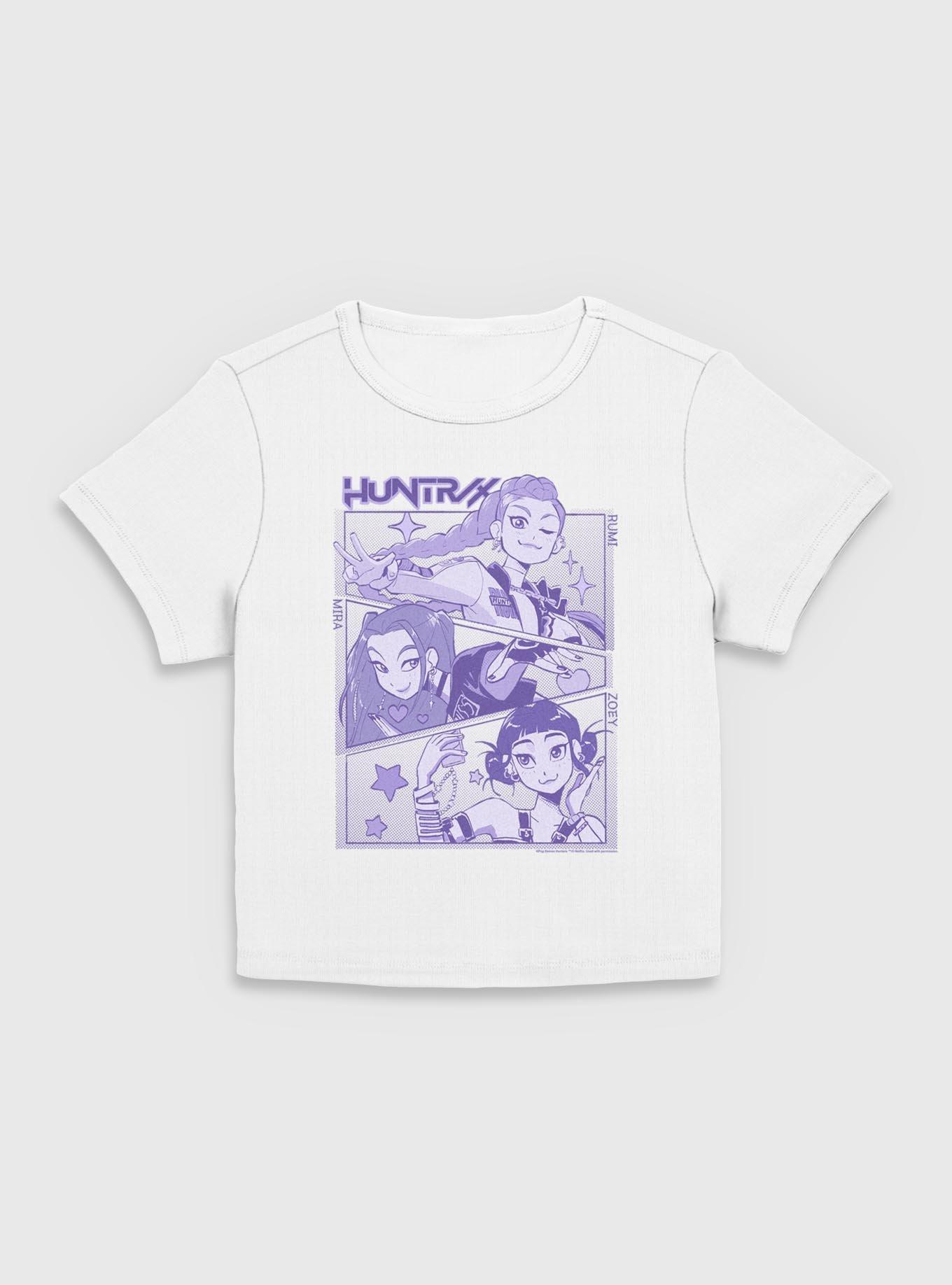 KPop Demon Hunters Huntrix Group Panels Girls Baby T-Shirt, EGRET, hi-res