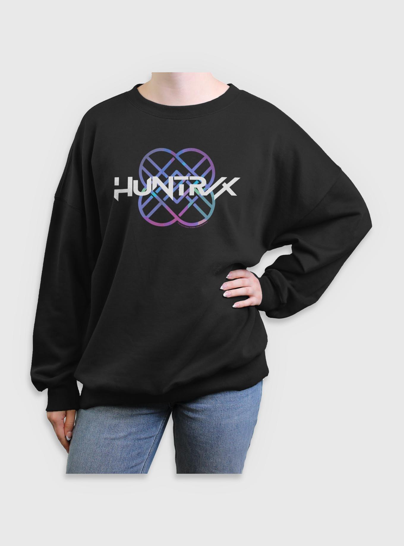 KPop Demon Hunters Huntrix Logo Girls Oversized Sweatshirt, , hi-res
