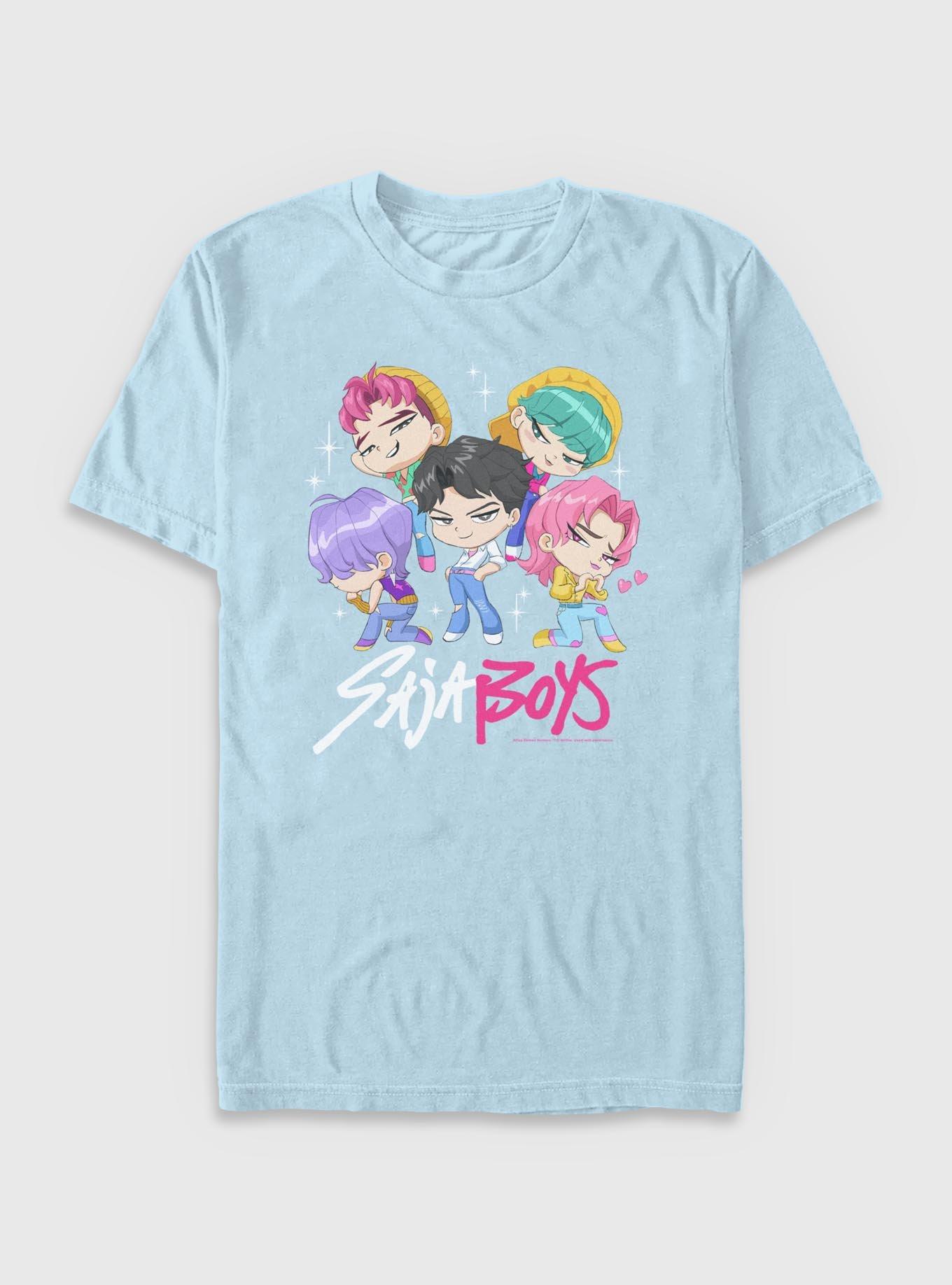KPop Demon Hunters Saja Boys Chibi Group T-Shirt, , hi-res