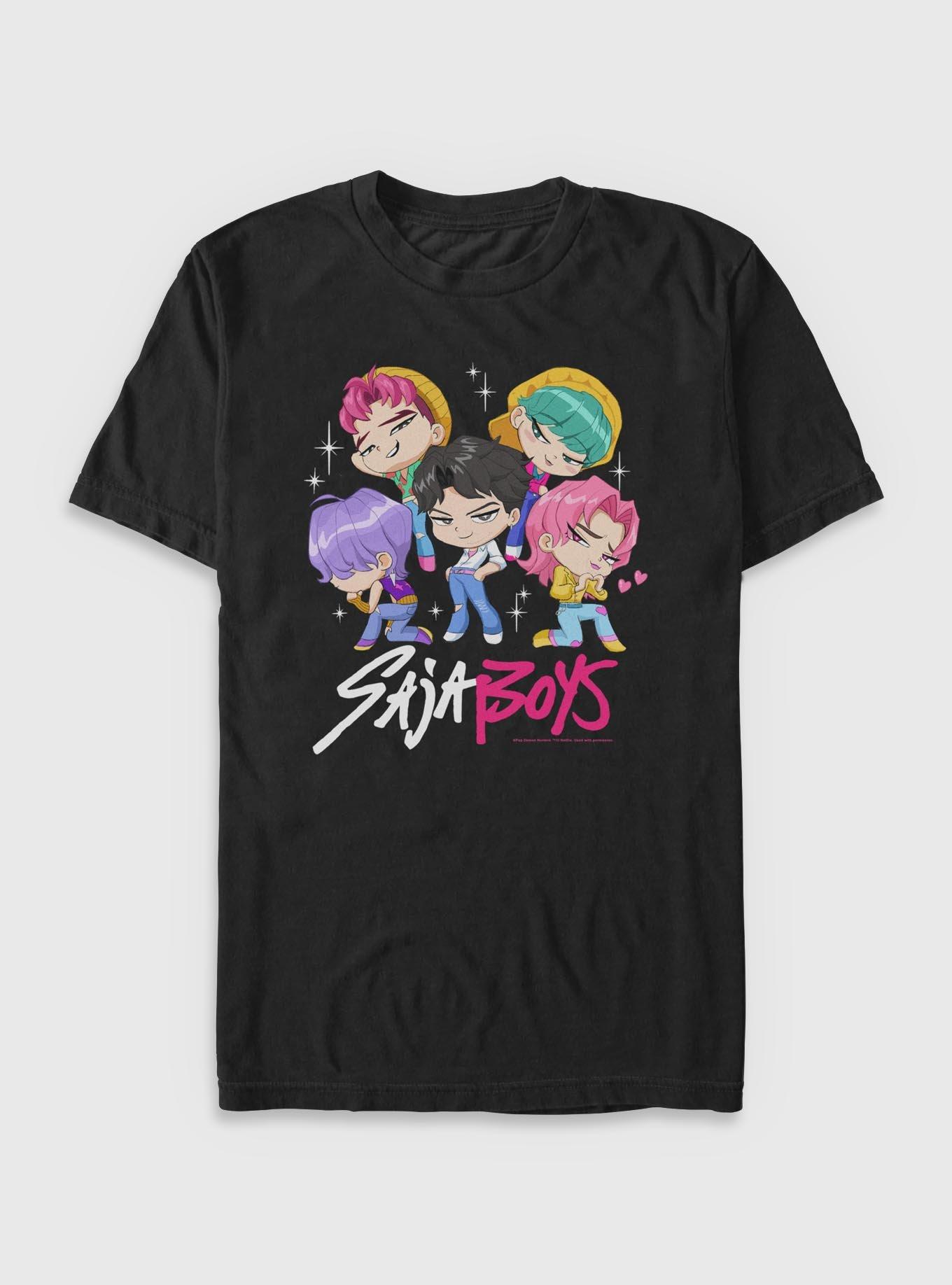 KPop Demon Hunters Saja Boys Chibi Group T-Shirt, , hi-res