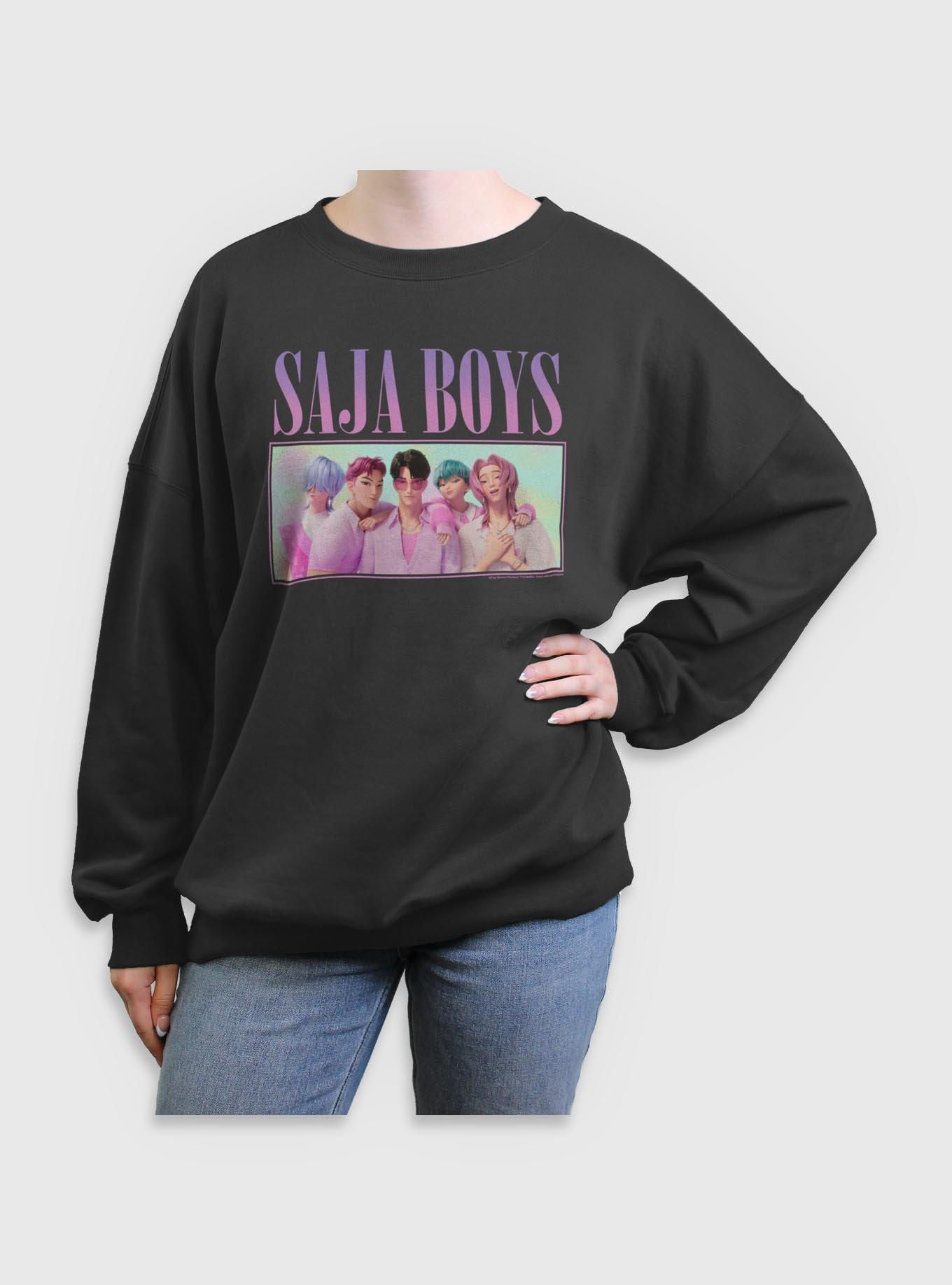 KPop Demon Hunters Saja Boys Group Girls Oversized Sweatshirt