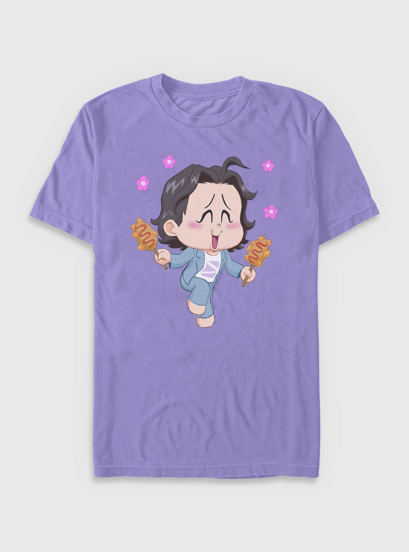 KPop Demon Hunters Chibi Bobby Garment Dye T-Shirt, VIOLET, hi-res