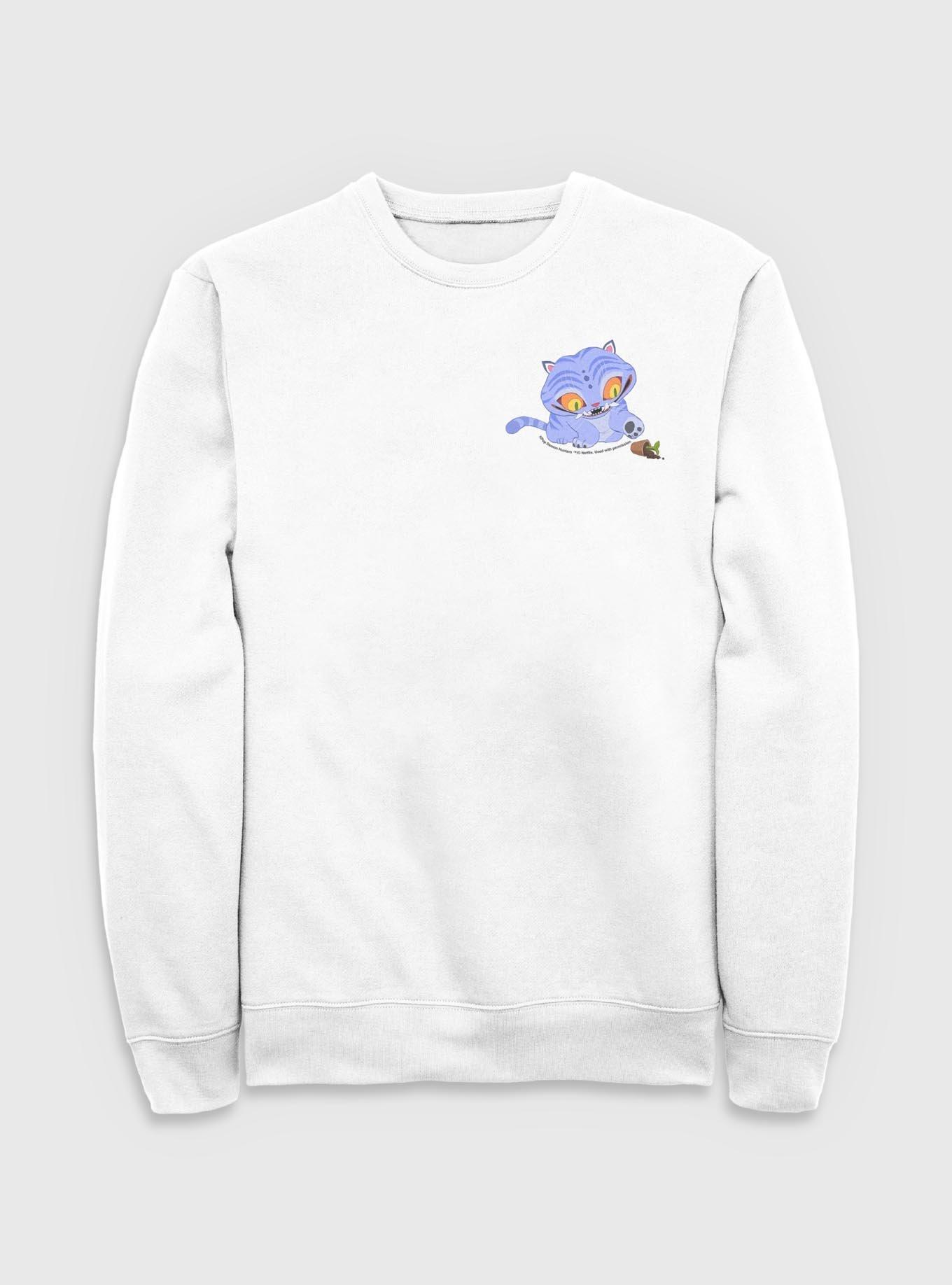 KPop Demon Hunters Chibi Derpy Tiger Pocket Sweatshirt