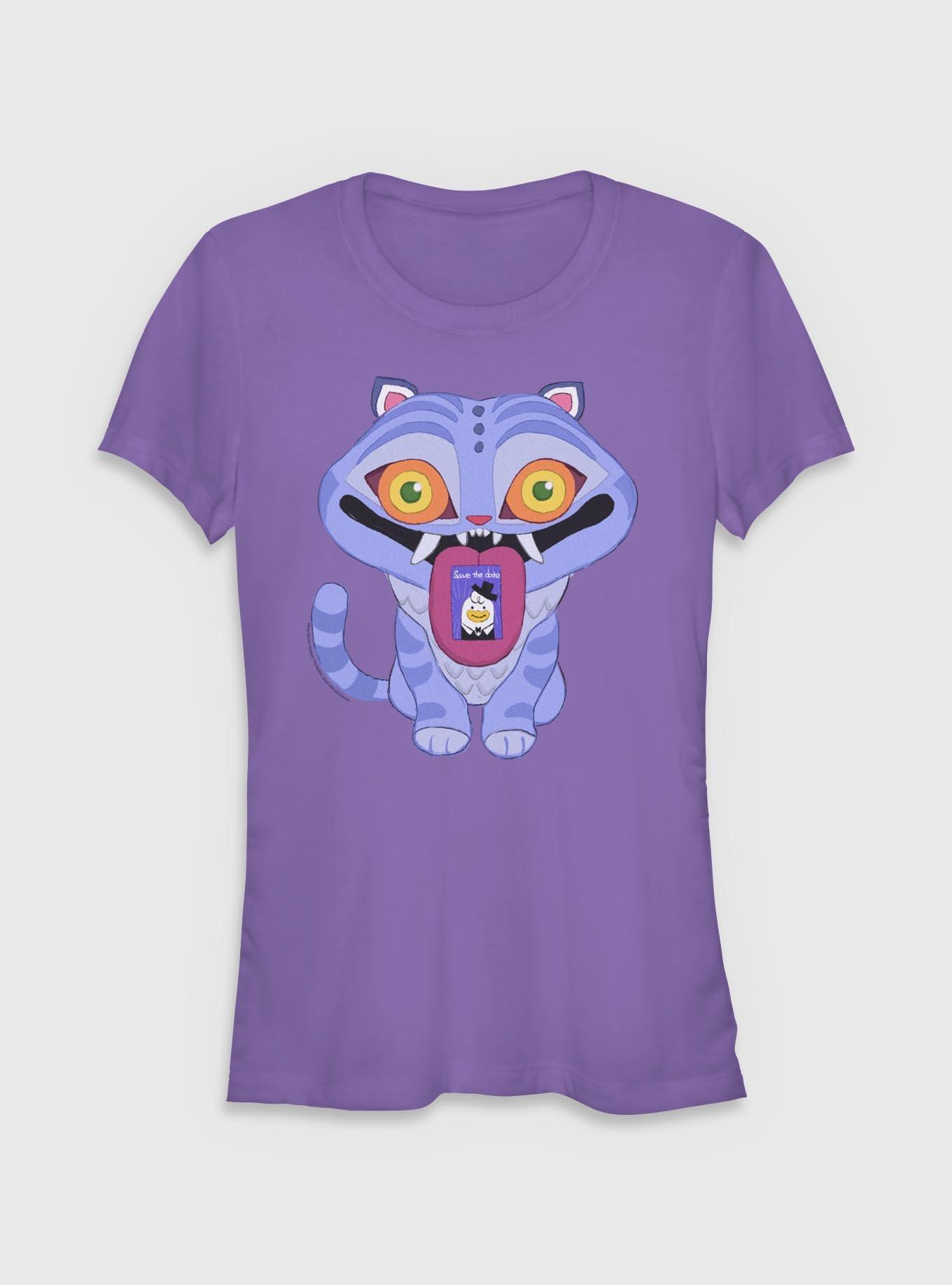 KPop Demon Hunters Chibi Derpy Save The Date Girls T-Shirt, PURPLE, hi-res