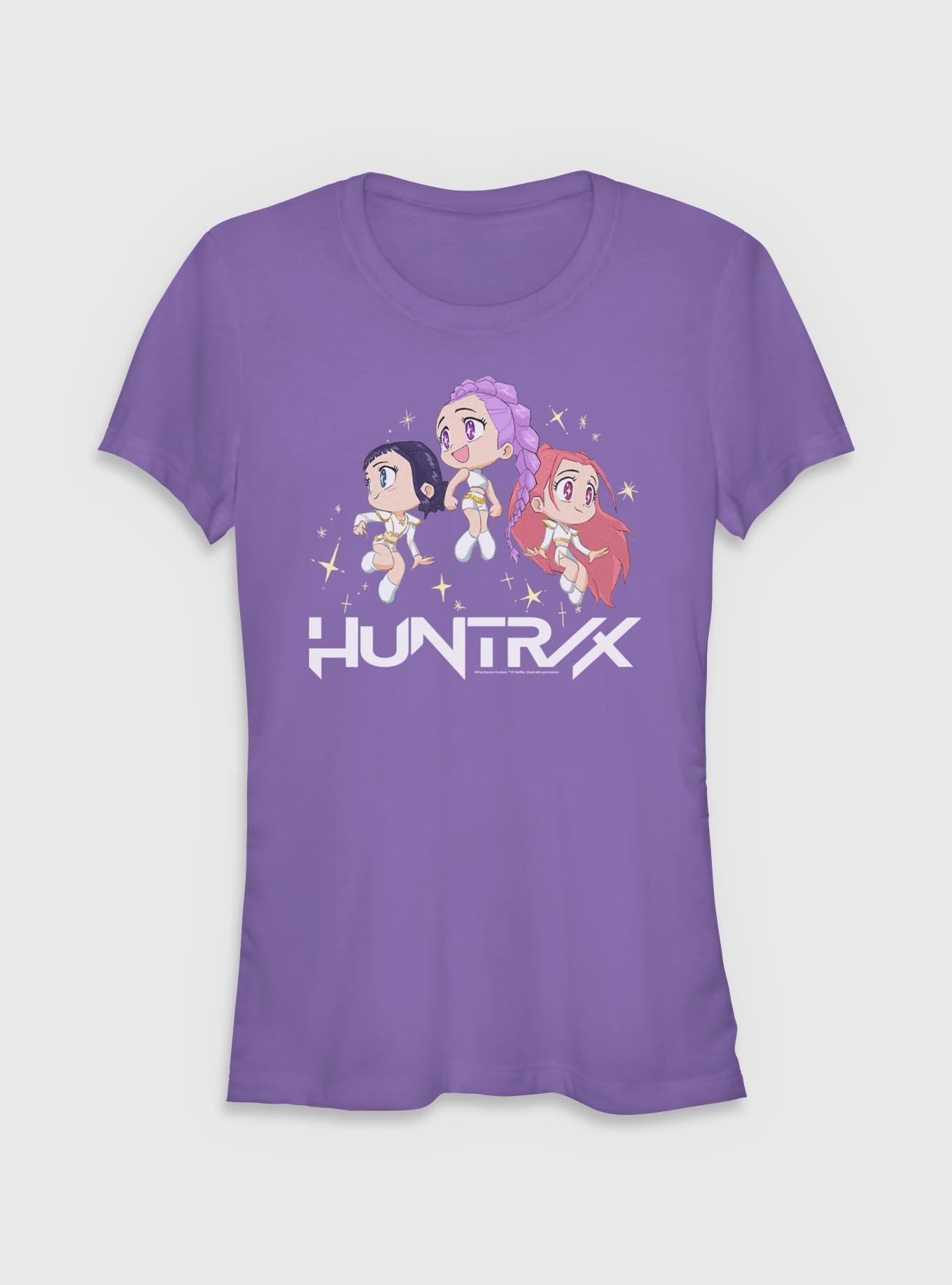 KPop Demon Hunters Chibi Huntrix Sparkles Girls T-Shirt, PURPLE, hi-res