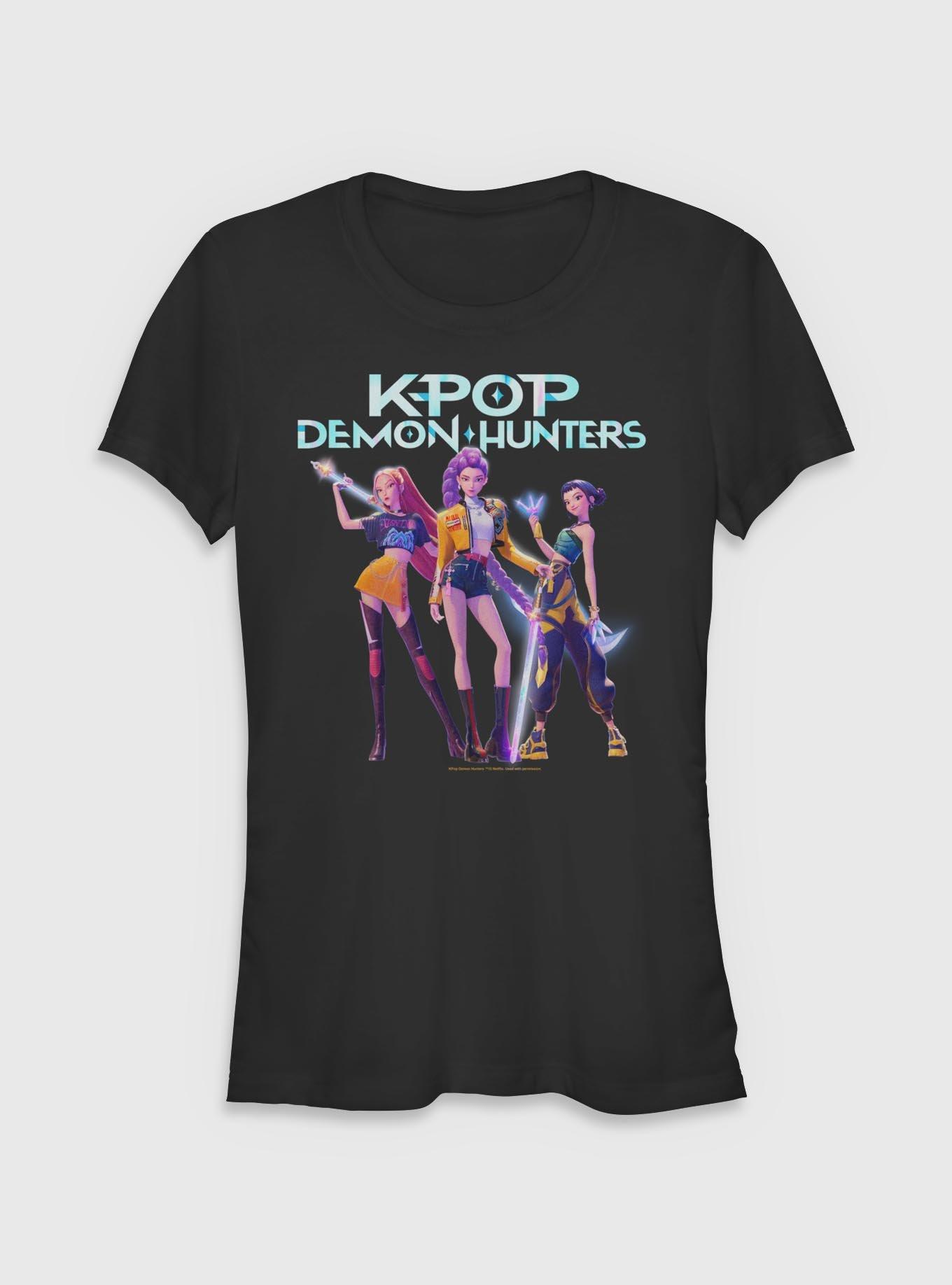 KPop Demon Hunters Huntrix Hero Group Girls T-Shirt, , hi-res