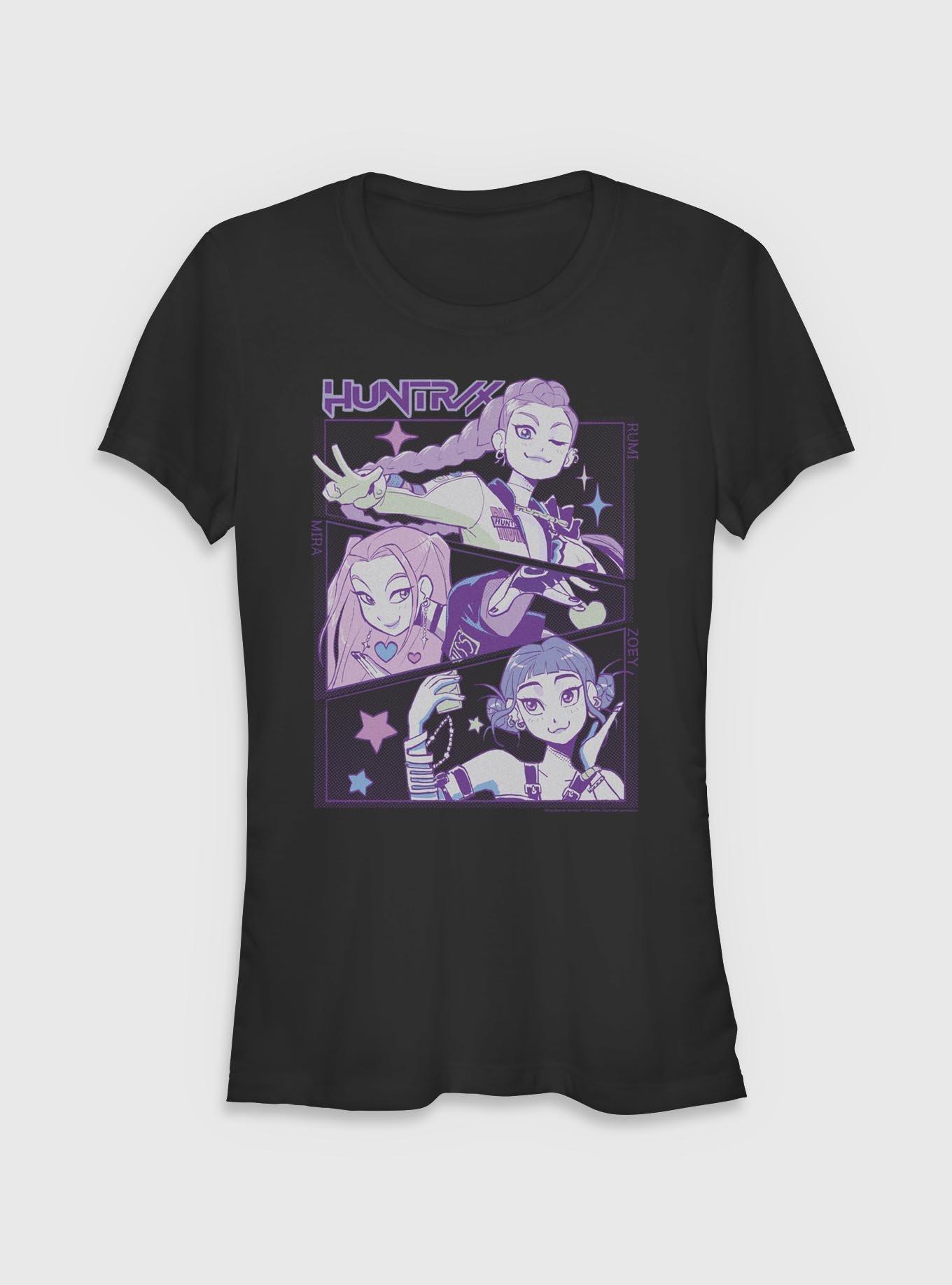 KPop Demon Hunters Huntrix Group Panels Girls T-Shirt, , hi-res