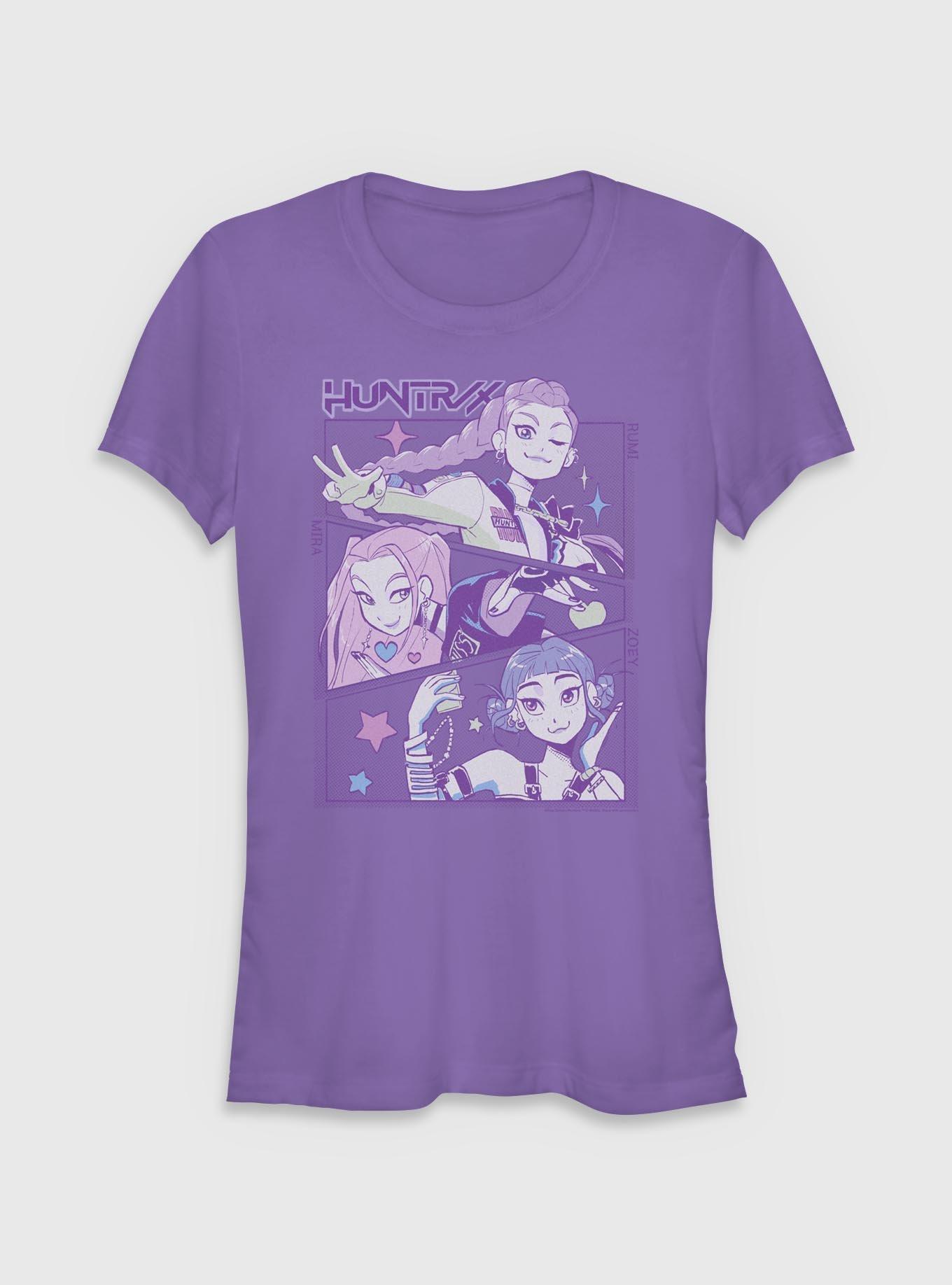 KPop Demon Hunters Huntrix Group Panels Girls T-Shirt, , hi-res