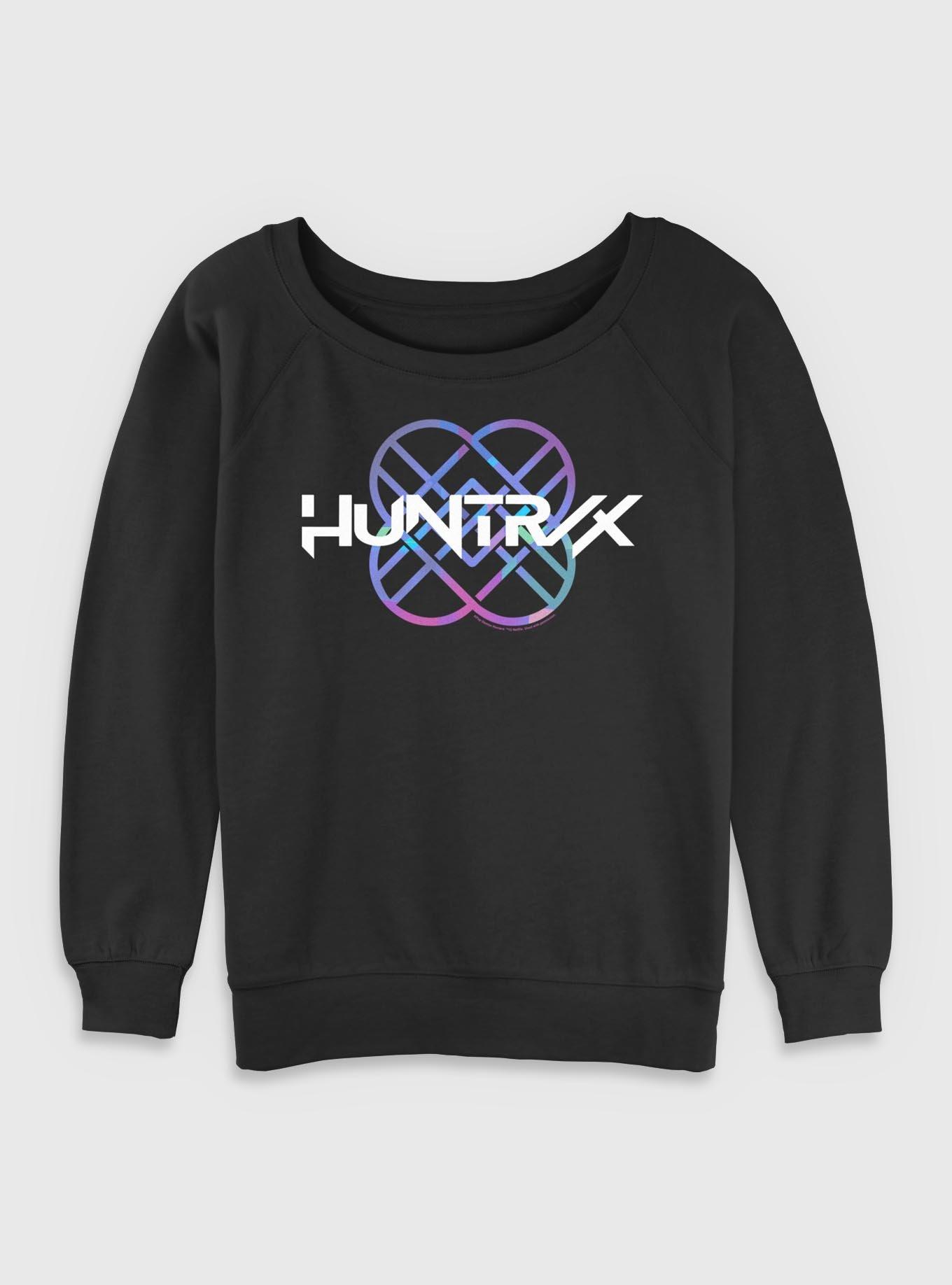 KPop Demon Hunters Huntrix Logo Girls Slouchy Sweatshirt, , hi-res