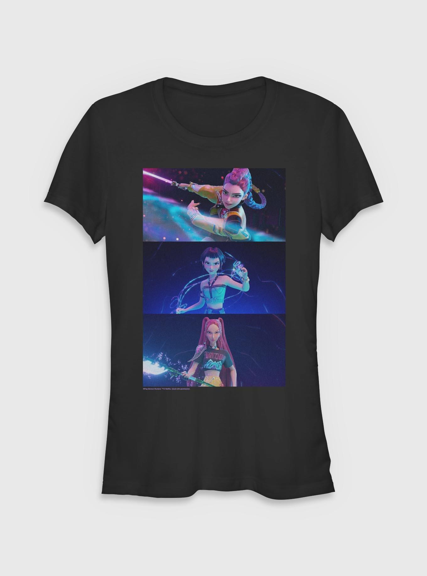 KPop Demon Hunters Huntrix Crew Panels Girls T-Shirt, , hi-res