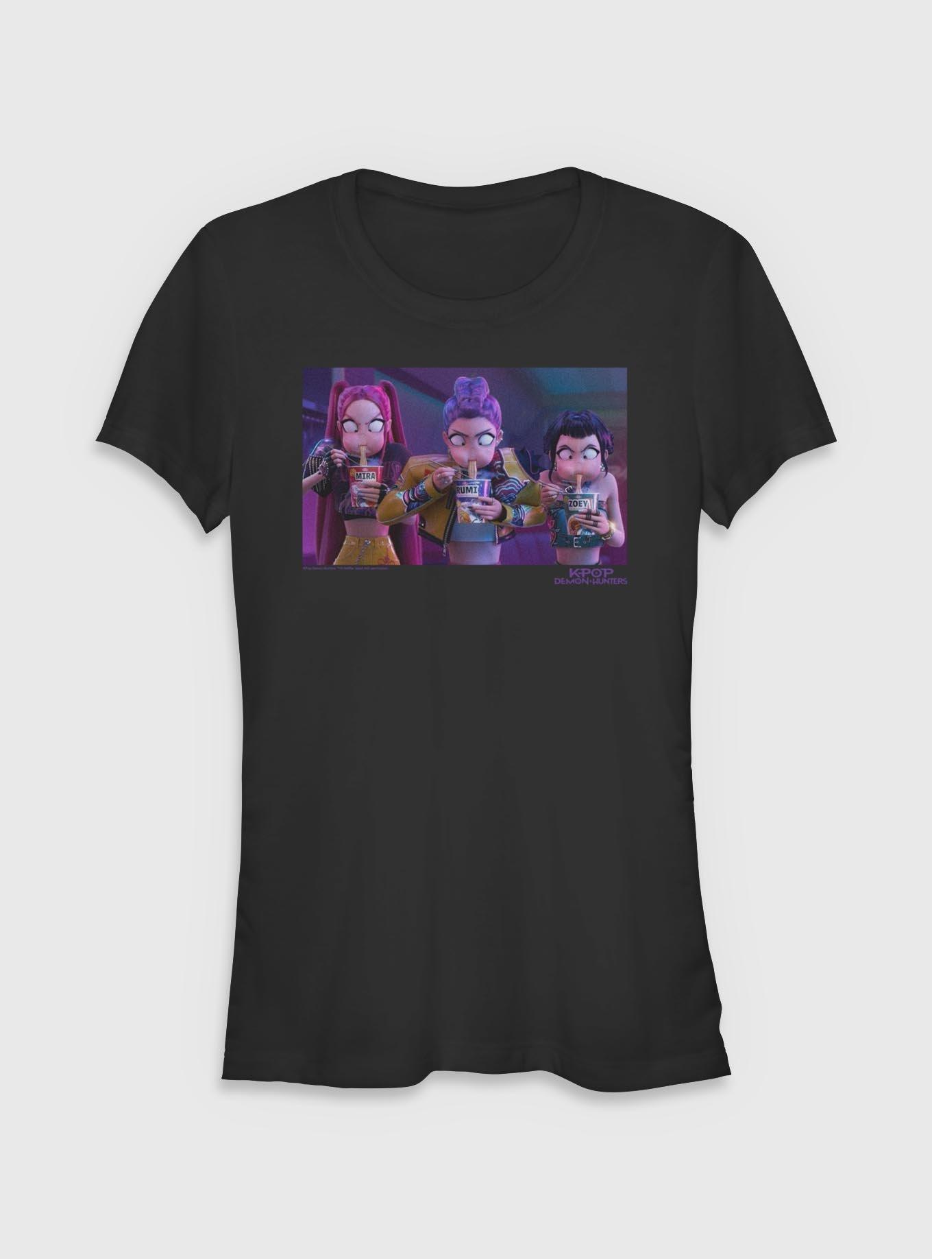 KPop Demon Hunters Huntrix Eating Girls T-Shirt, , hi-res