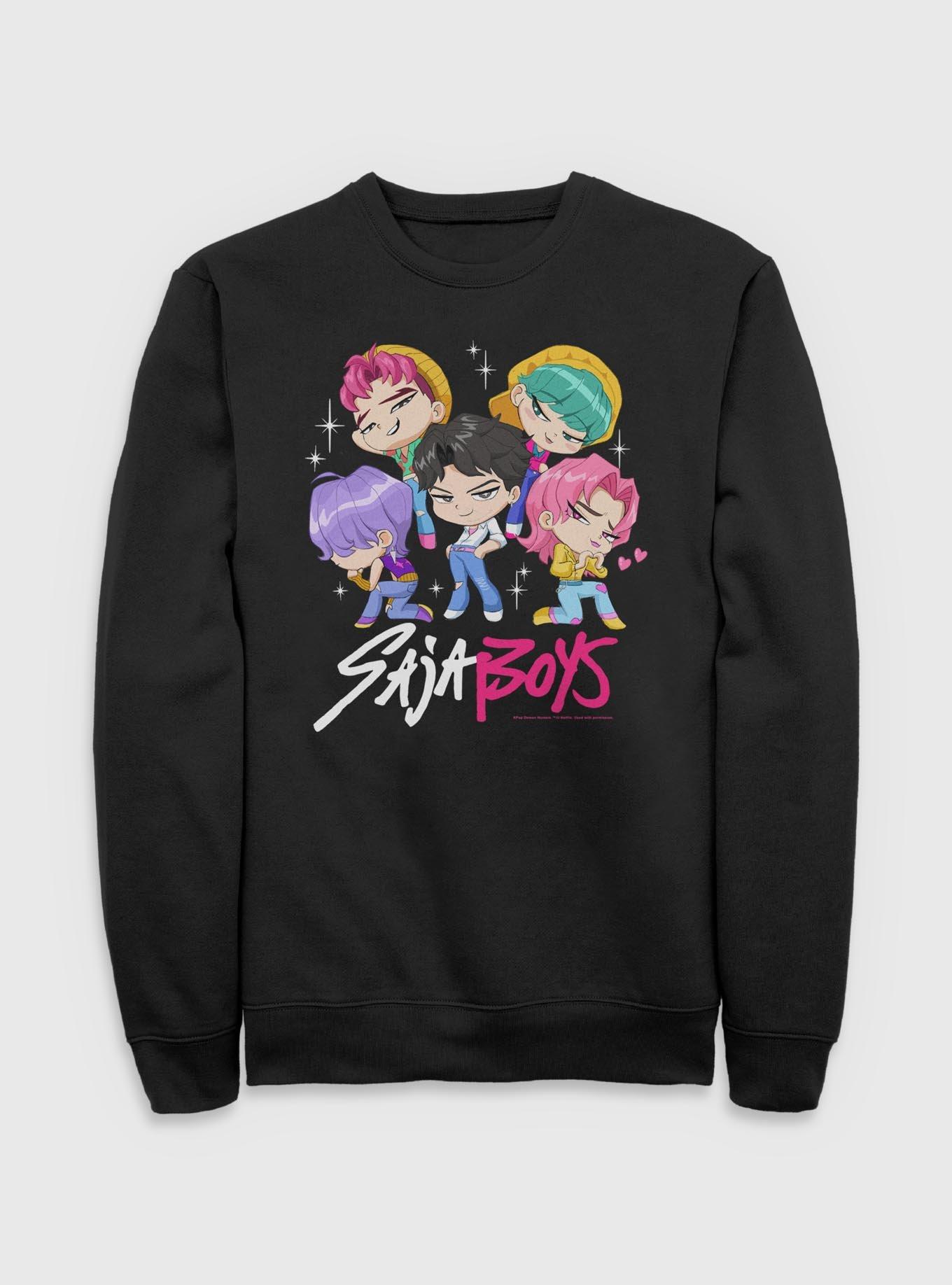 KPop Demon Hunters Saja Boys Chibi Group Sweatshirt