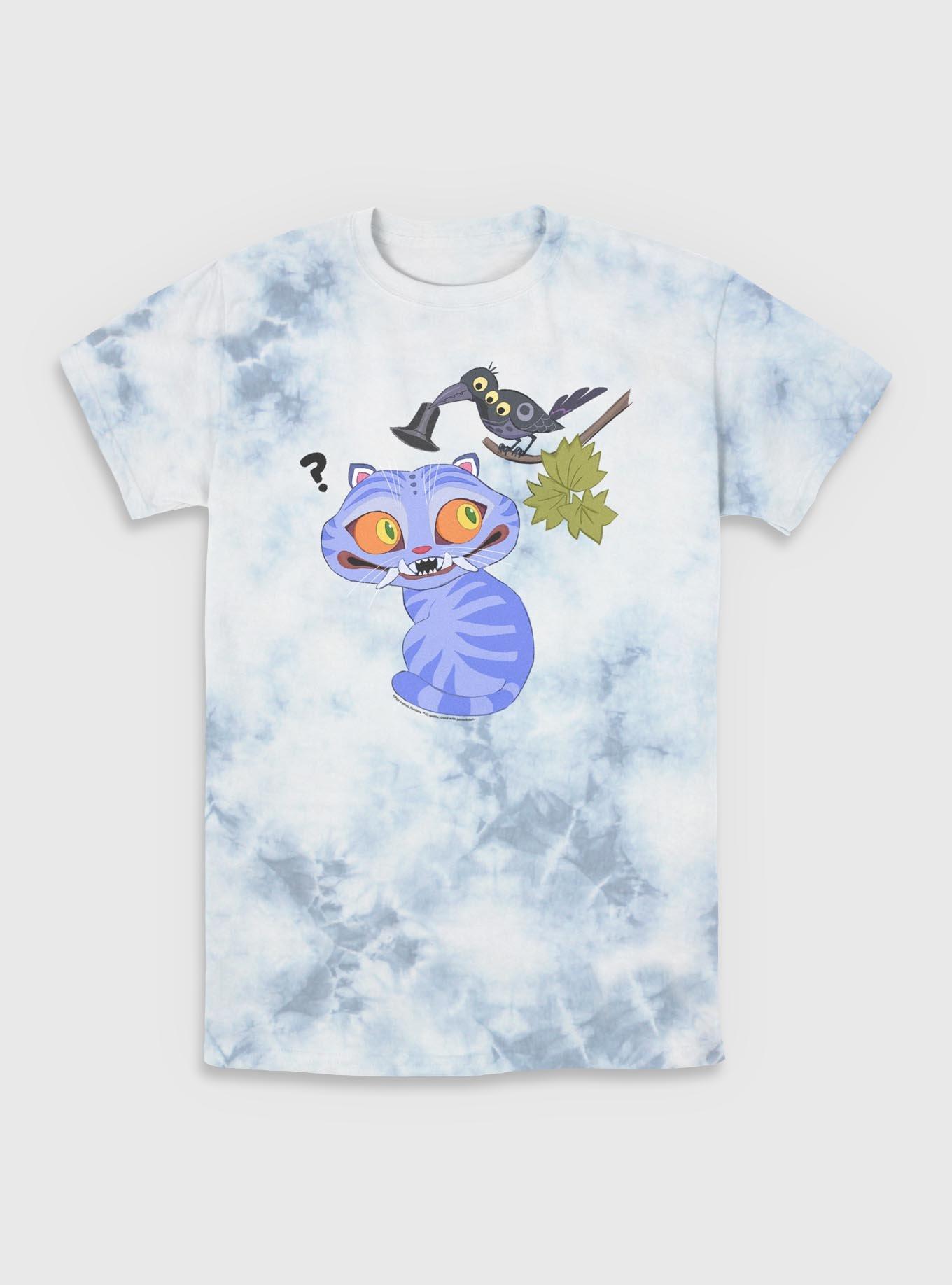 KPop Demon Hunters Derpy Tiger And Sussie Bird Tie-Dye T-Shirt