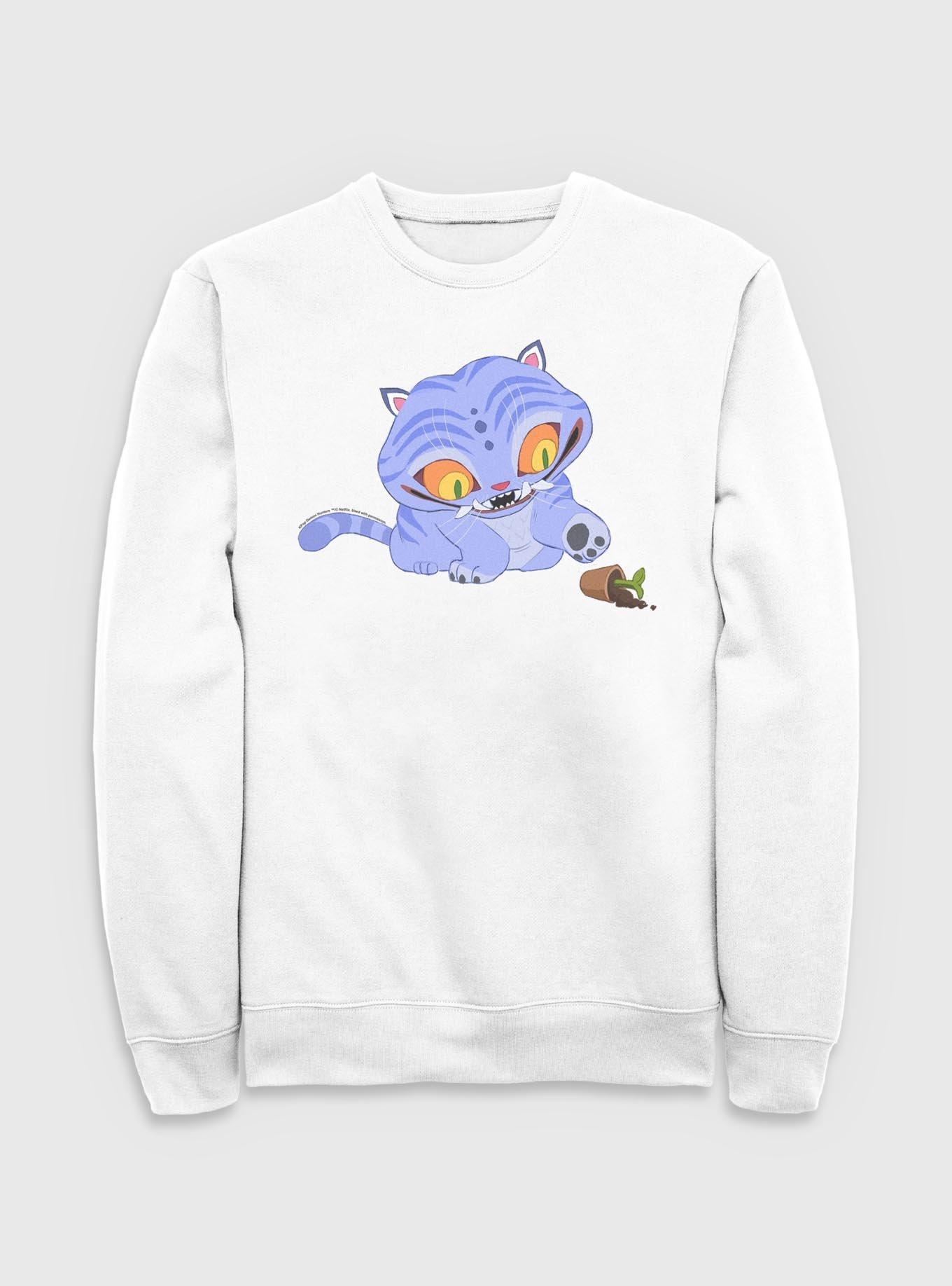 KPop Demon Hunters Cute Derpy Tiger Langarmshirt - Offiziell Lizenziert