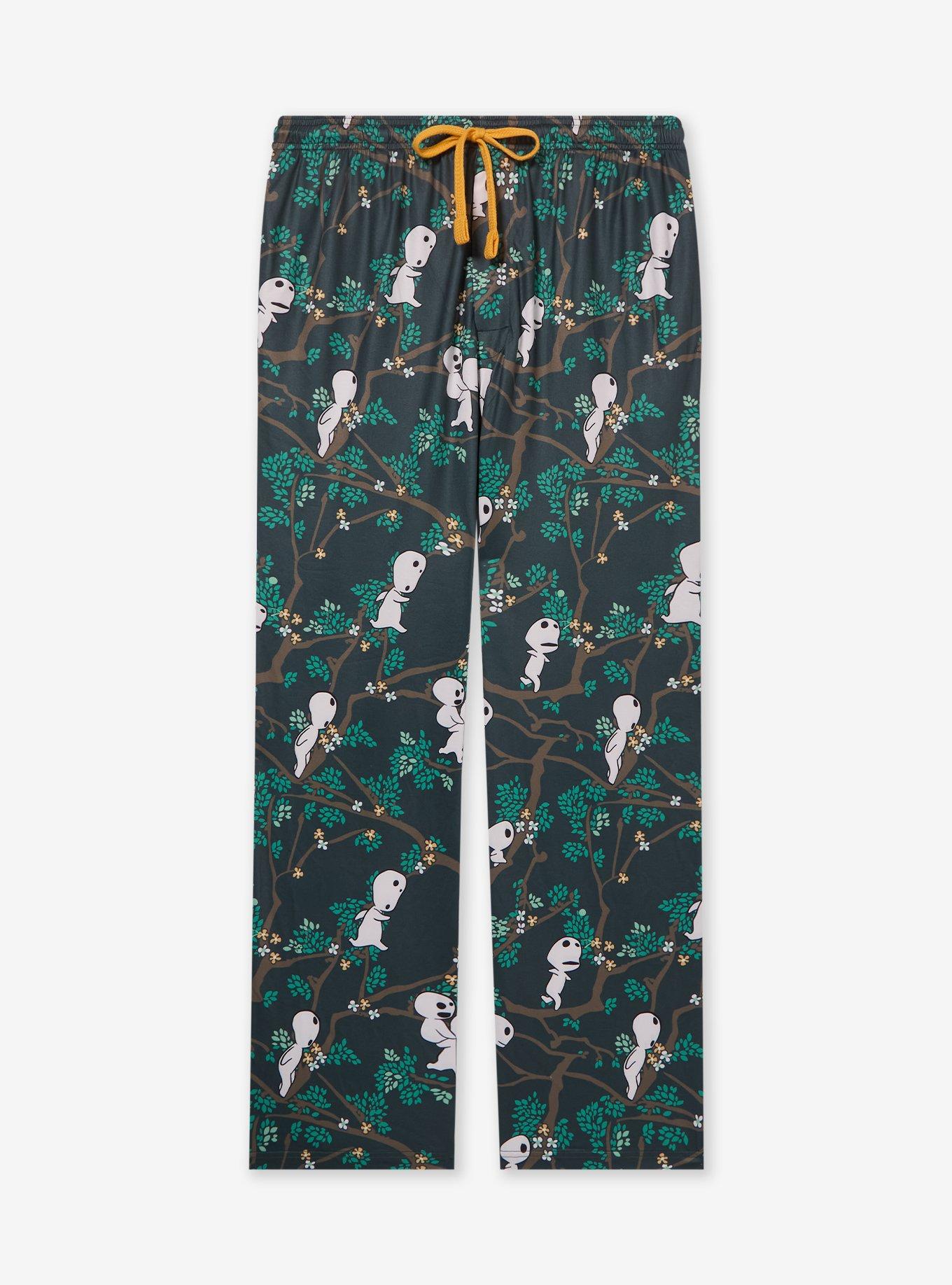 Studio Ghibli&reg; Princess Mononoke Kodama Tree Allover Print Sleep Pants &mdash; BoxLunch Exclusive, , hi-res
