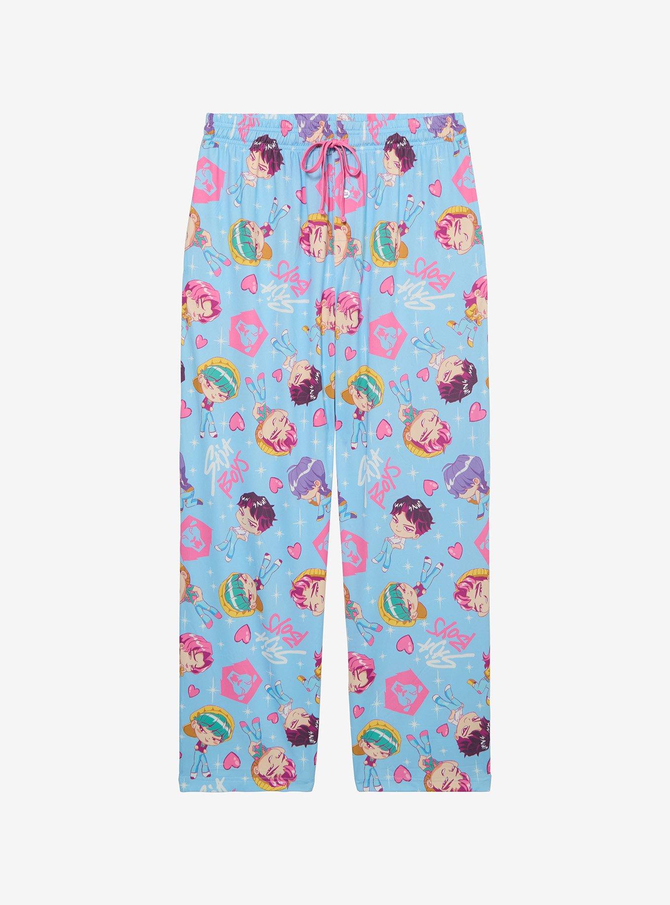KPop Demon Hunters Saja Boys Allover Print Plus Size Sleep Pants