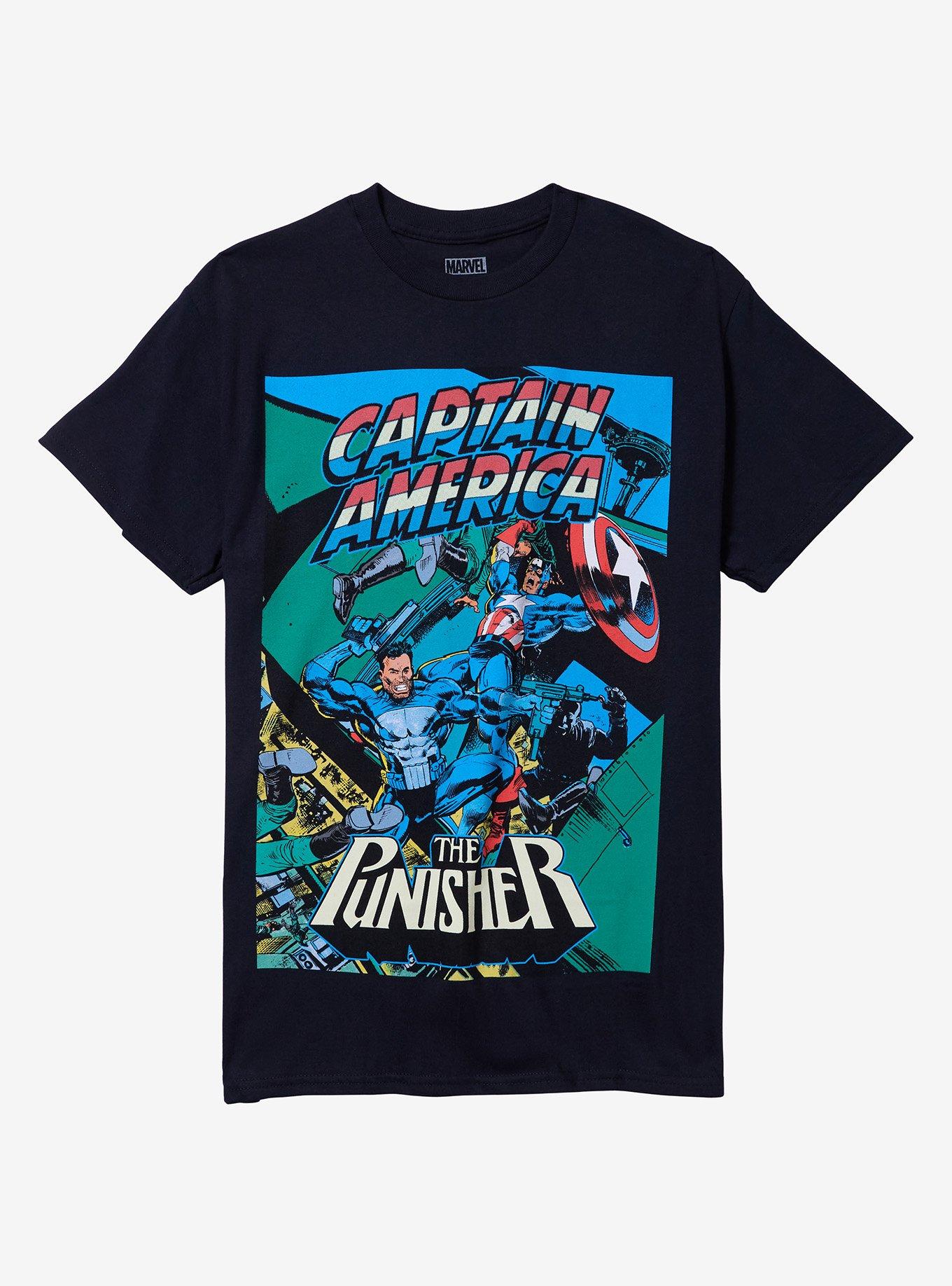Marvel Captain America & The Punisher T-Shirt, , hi-res