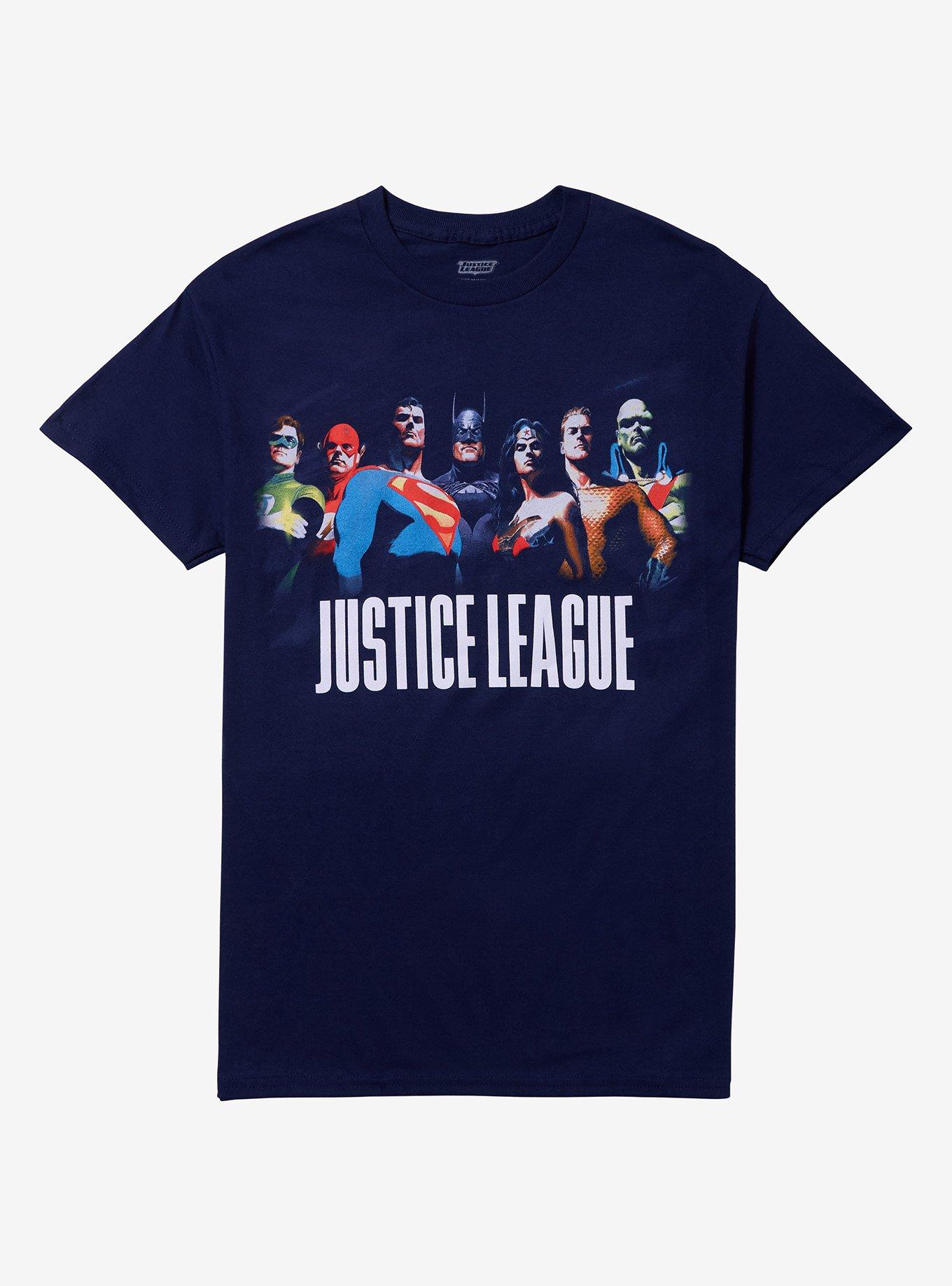 DC Comics Justice League Group T-Shirt By Alex Ross, , hi-res