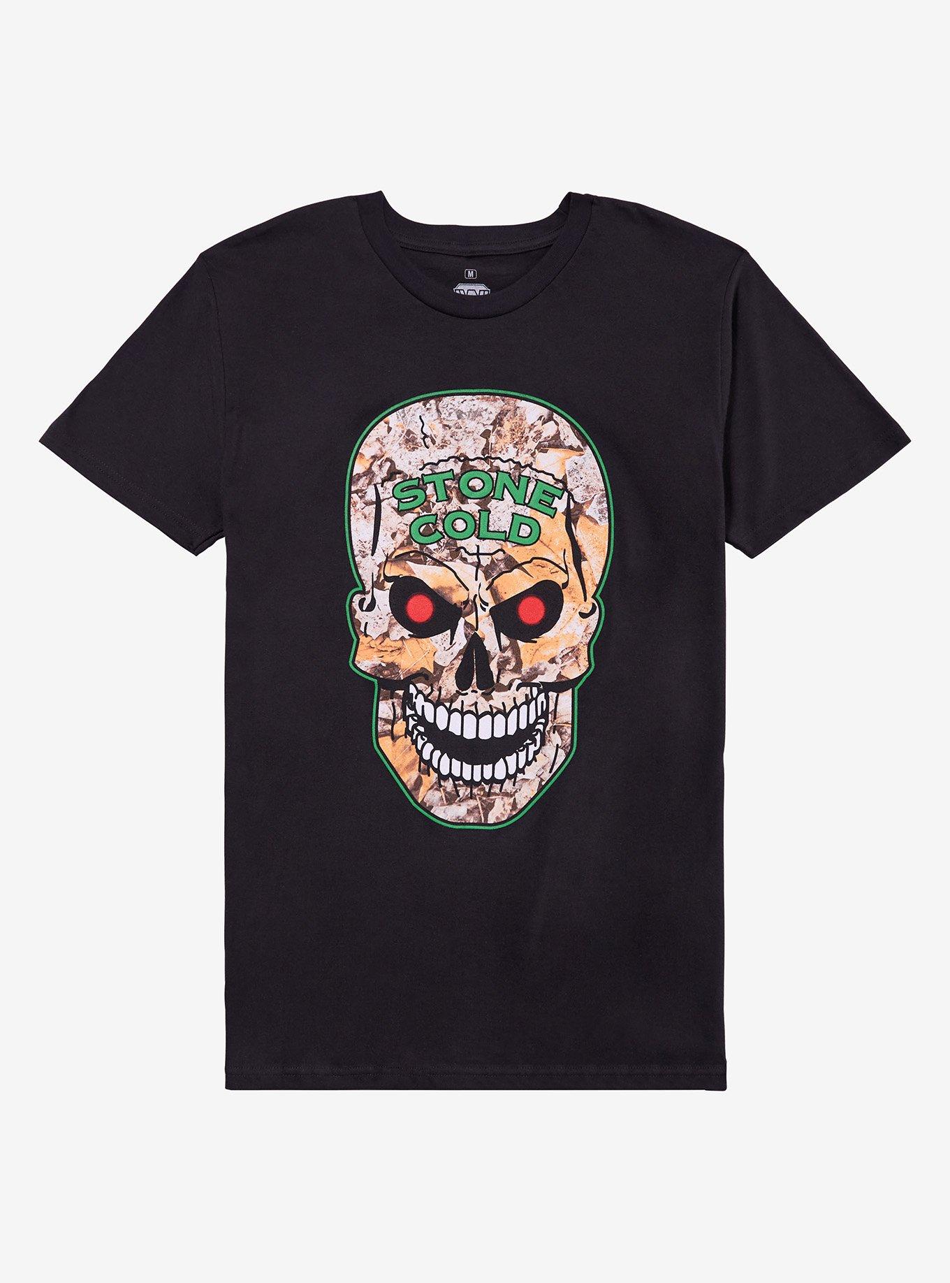 WWE Stone Cold Steve Austin Camo Skull T-Shirt