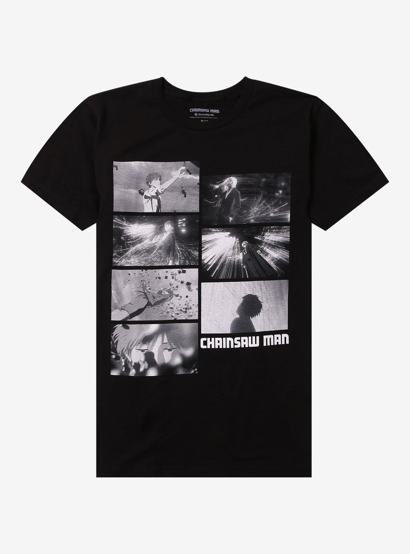 Chainsaw Man Black & White Panels T-Shirt, , hi-res