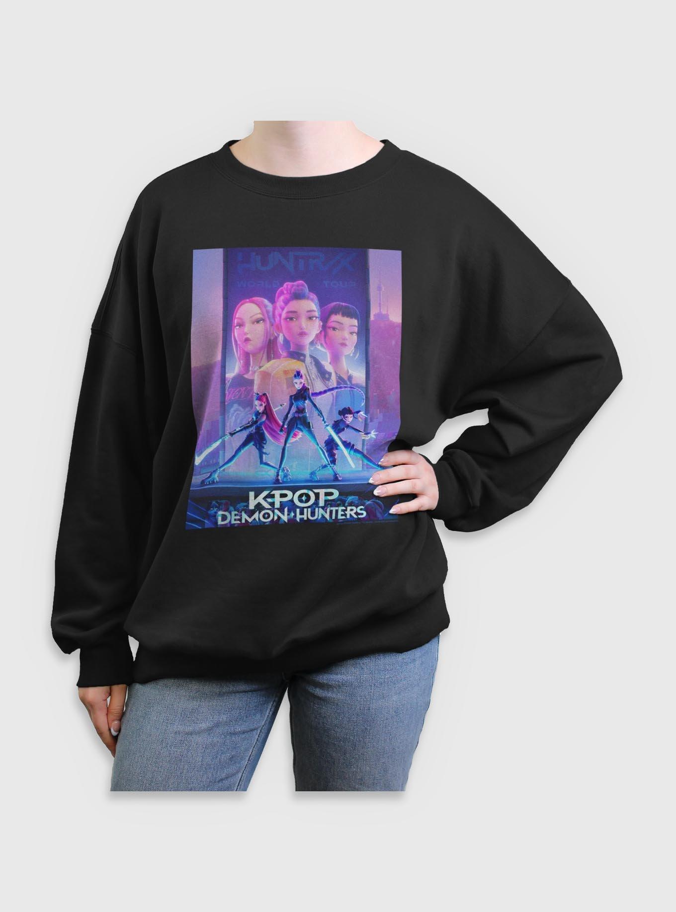 KPop Demon Hunters Poster Womens Oversized Sweatshirt, , hi-res