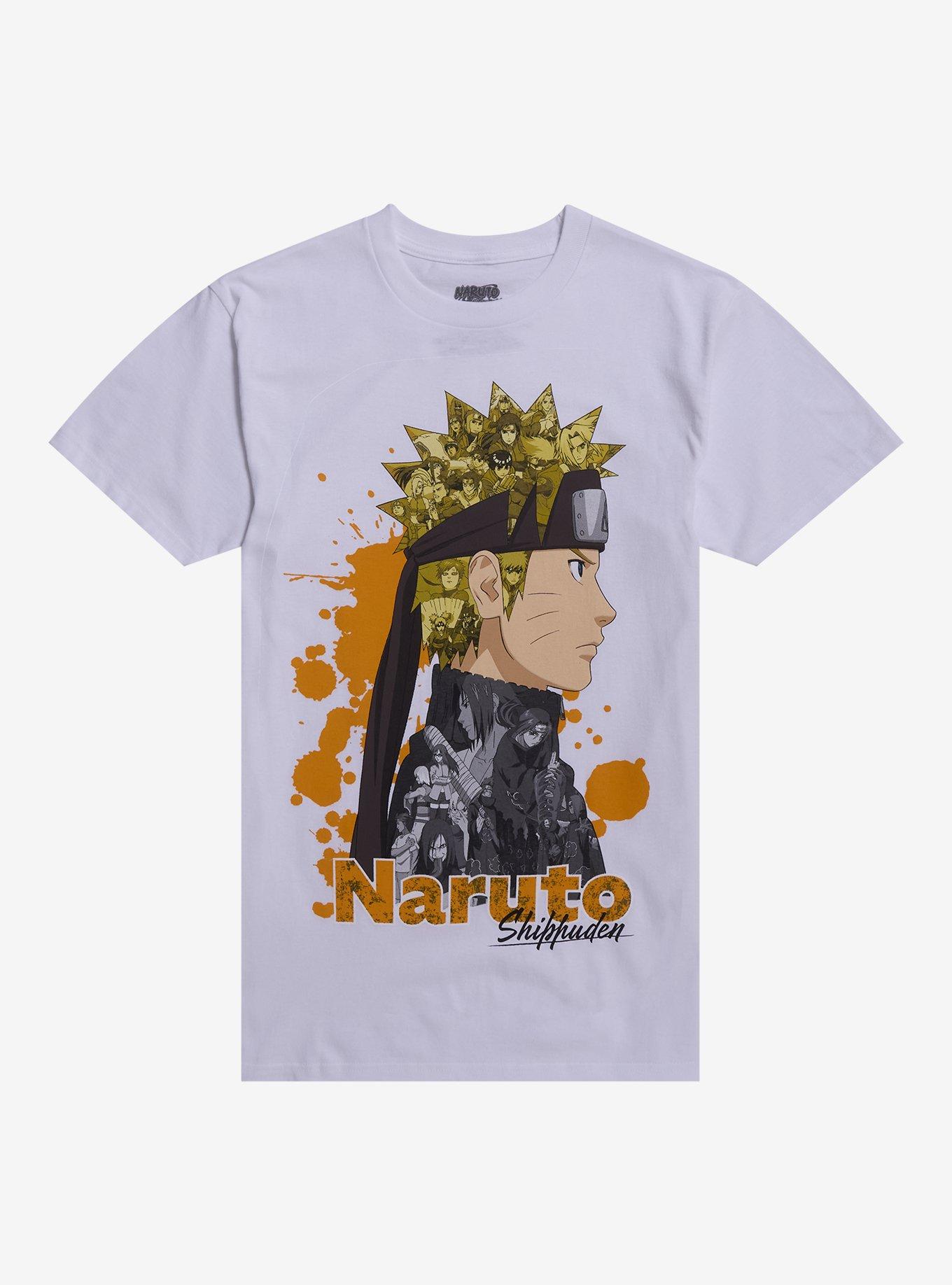 Naruto Shippuden Character Collage Profile T-Shirt, , hi-res