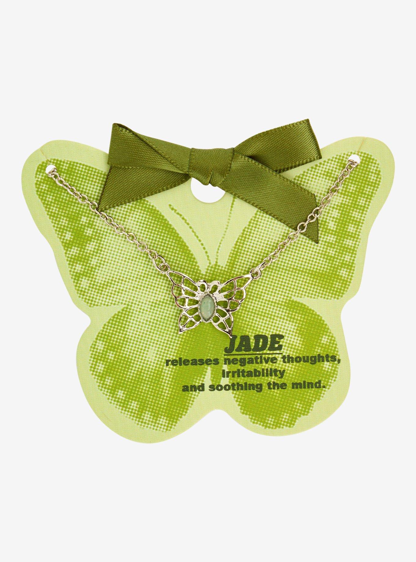 Thorn & Fable Butterfly Jade Necklace, , hi-res