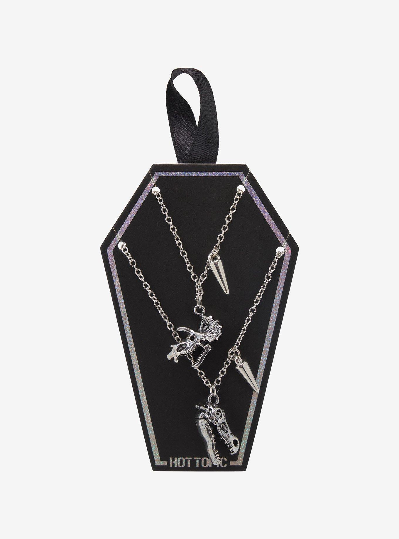 Dinosaur Skull Best Friend Necklace Set, , hi-res
