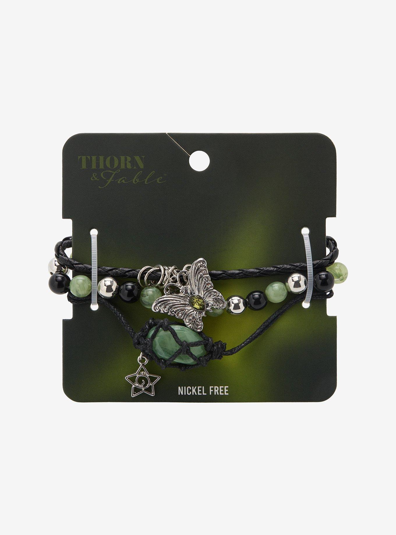 Thorn & Fable Butterfly Crystal Bracelet Set, , hi-res