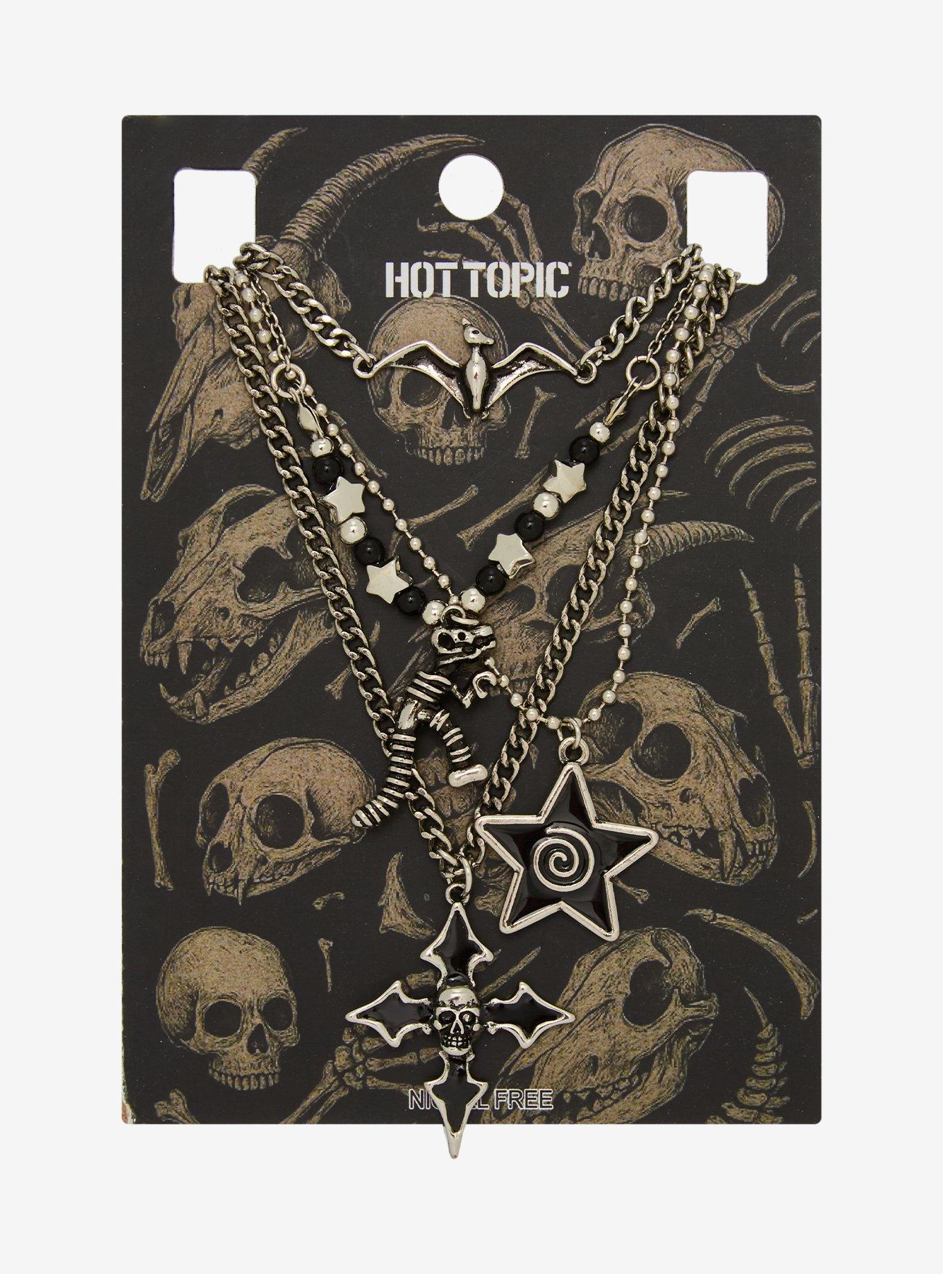 Dinosaur Star Grunge Necklace Set, , hi-res