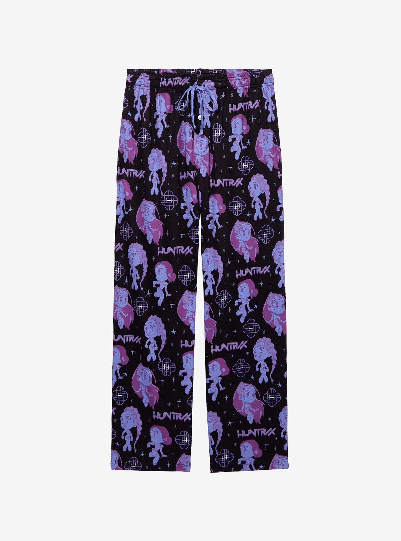 KPop Demon Hunters HUNTR/X Chibi Allover Print Sleep Pants — BoxLunch Exclusive, , hi-res