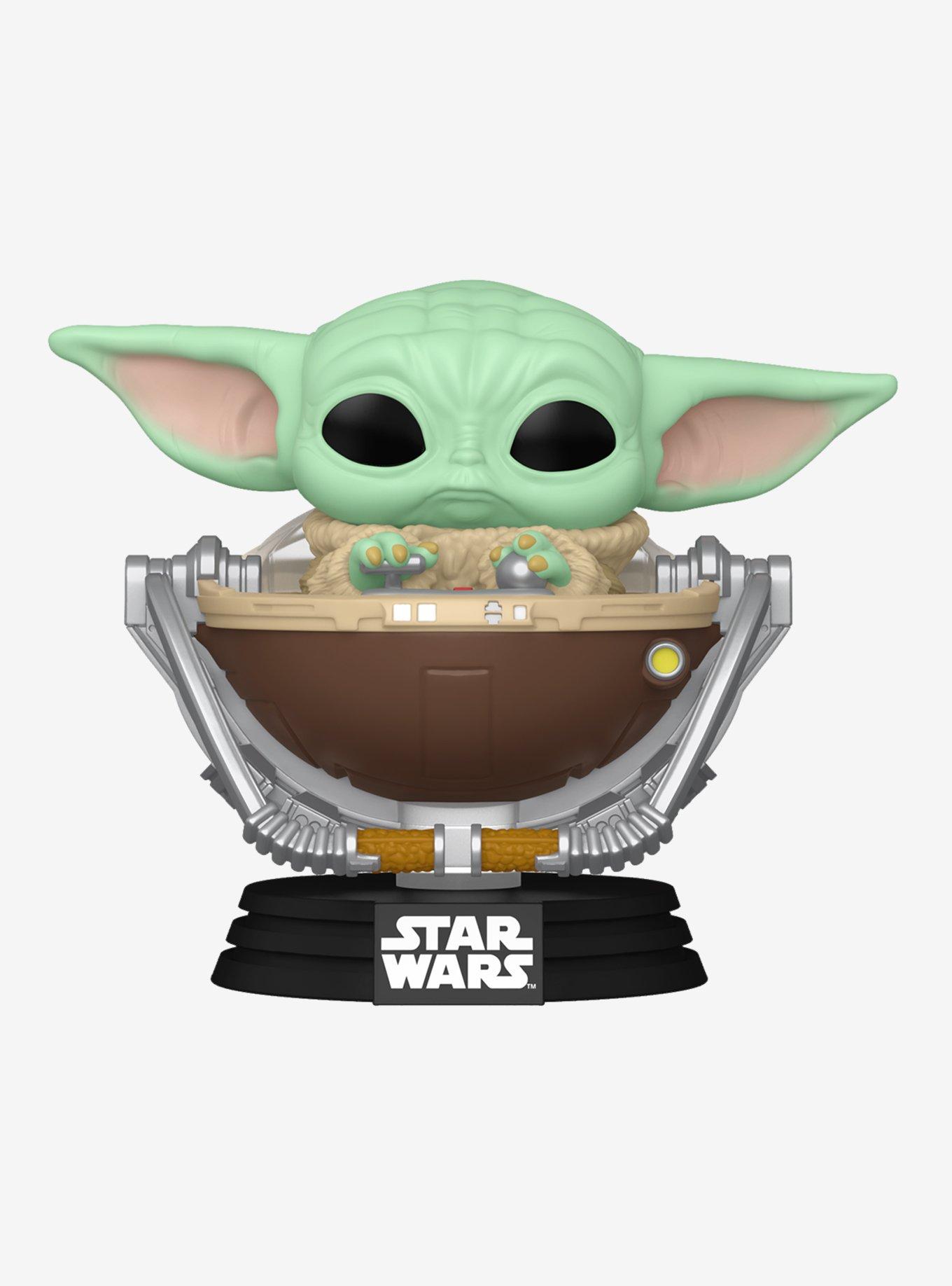 Funko Pop! Star Wars Rides The Mandalorian and Grogu Grogu in Pram Vinyl Bobblehead, , hi-res