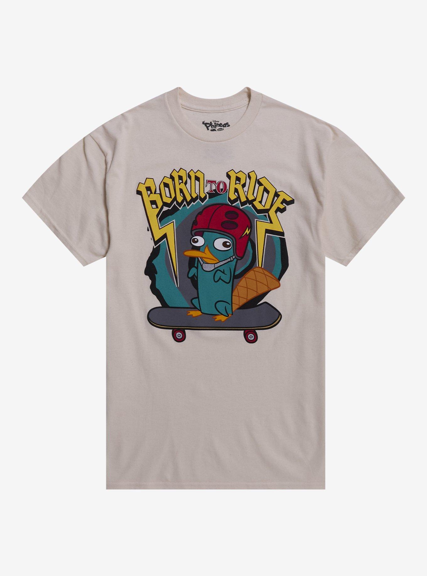 Disney Phineas And Ferb Perry Skateboard T-Shirt, , hi-res