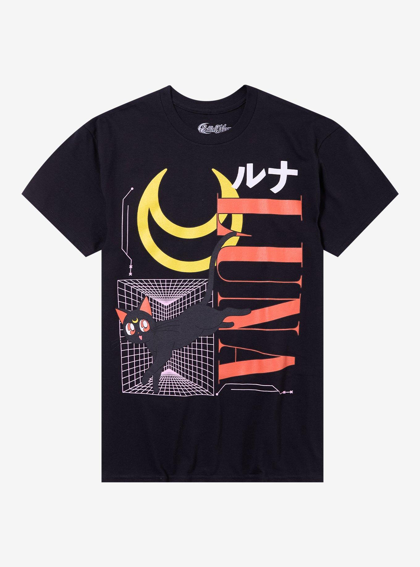 Pretty Guardian Sailor Moon Luna & Artemis Grid T-Shirt, , hi-res